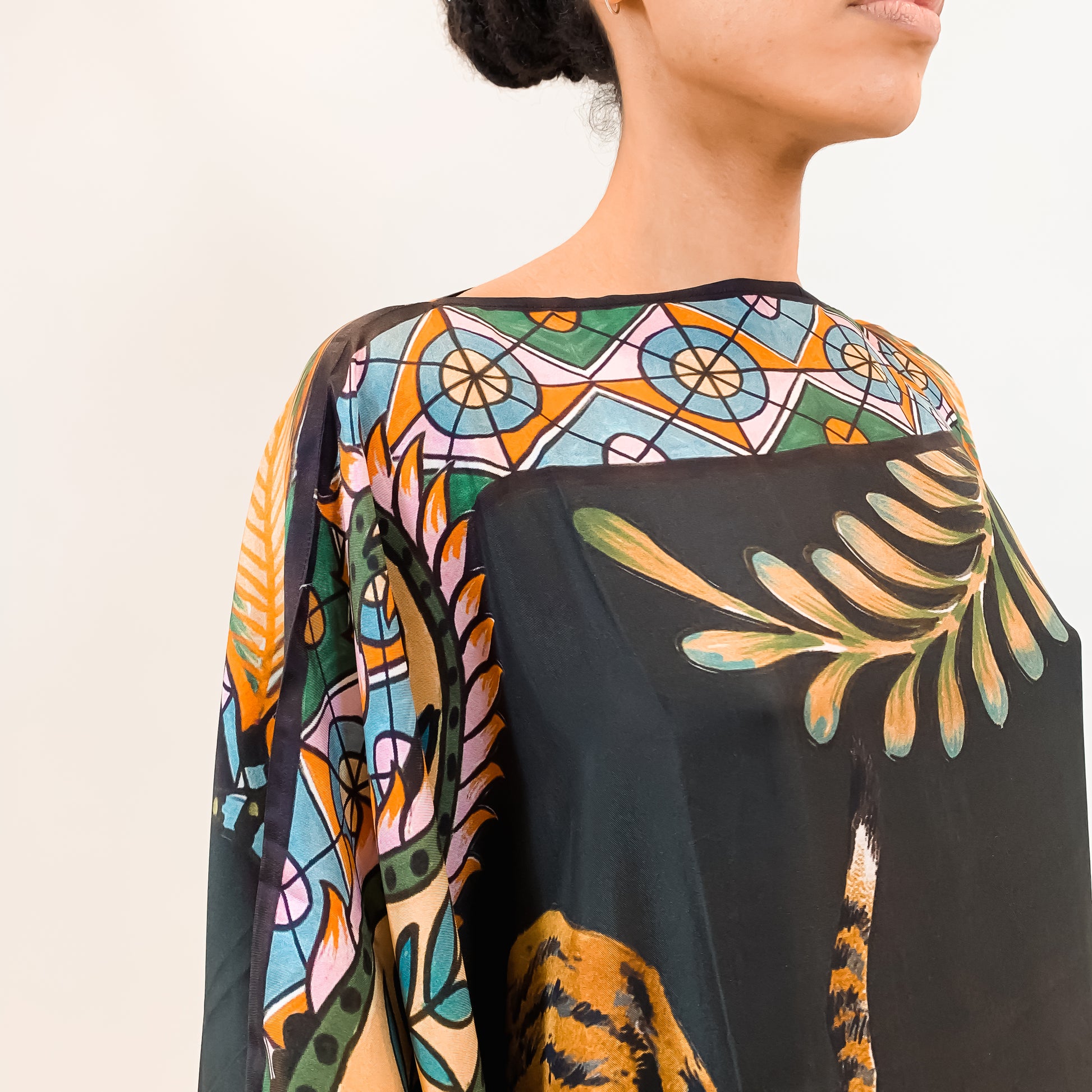 TIGER & JUNGLE SILK TUNIC
