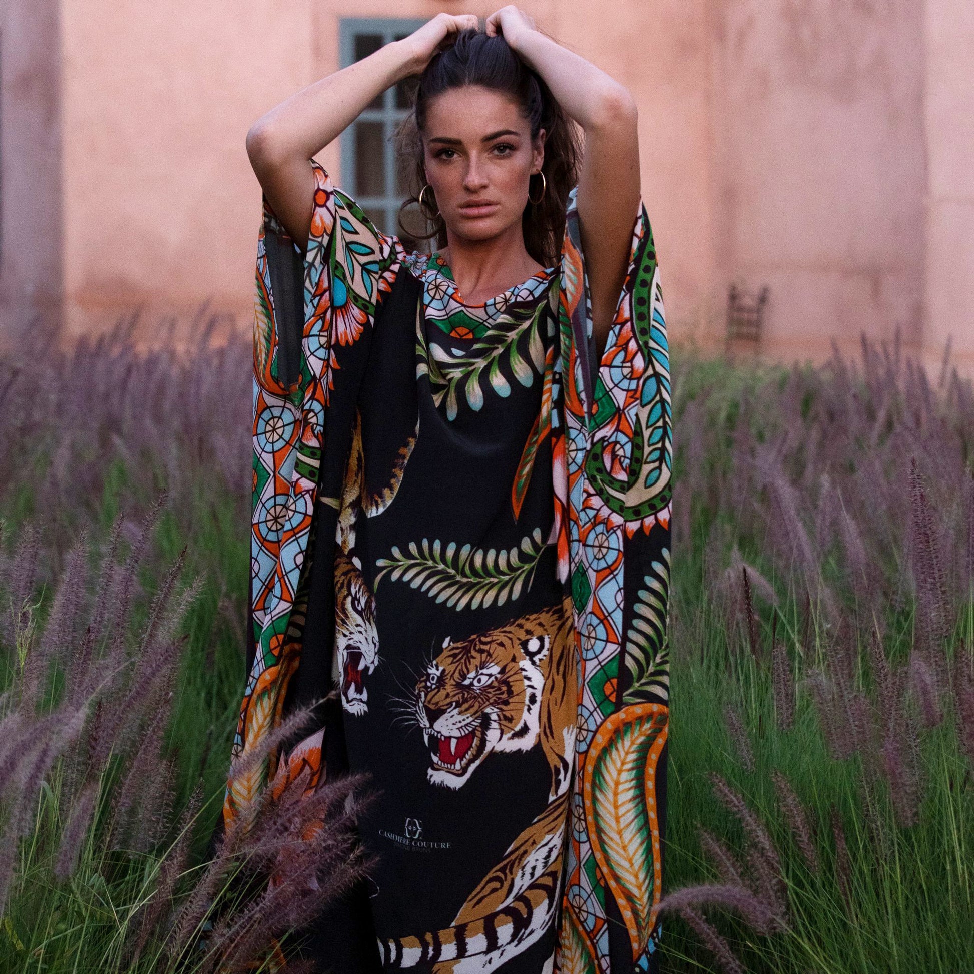 TIGER & JUNGLE SILK TUNIC