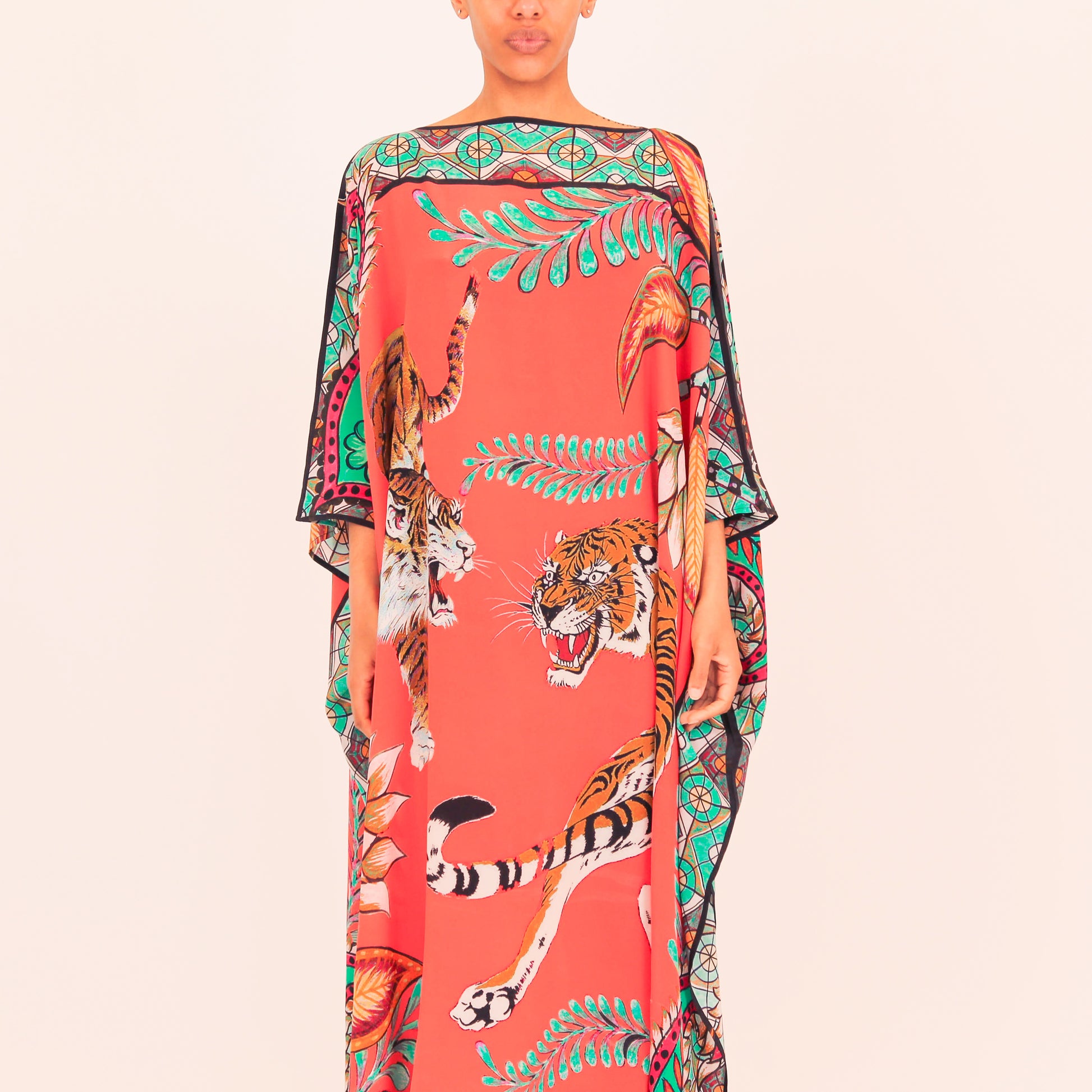 TIGER & JUNGLE SILK TUNIC