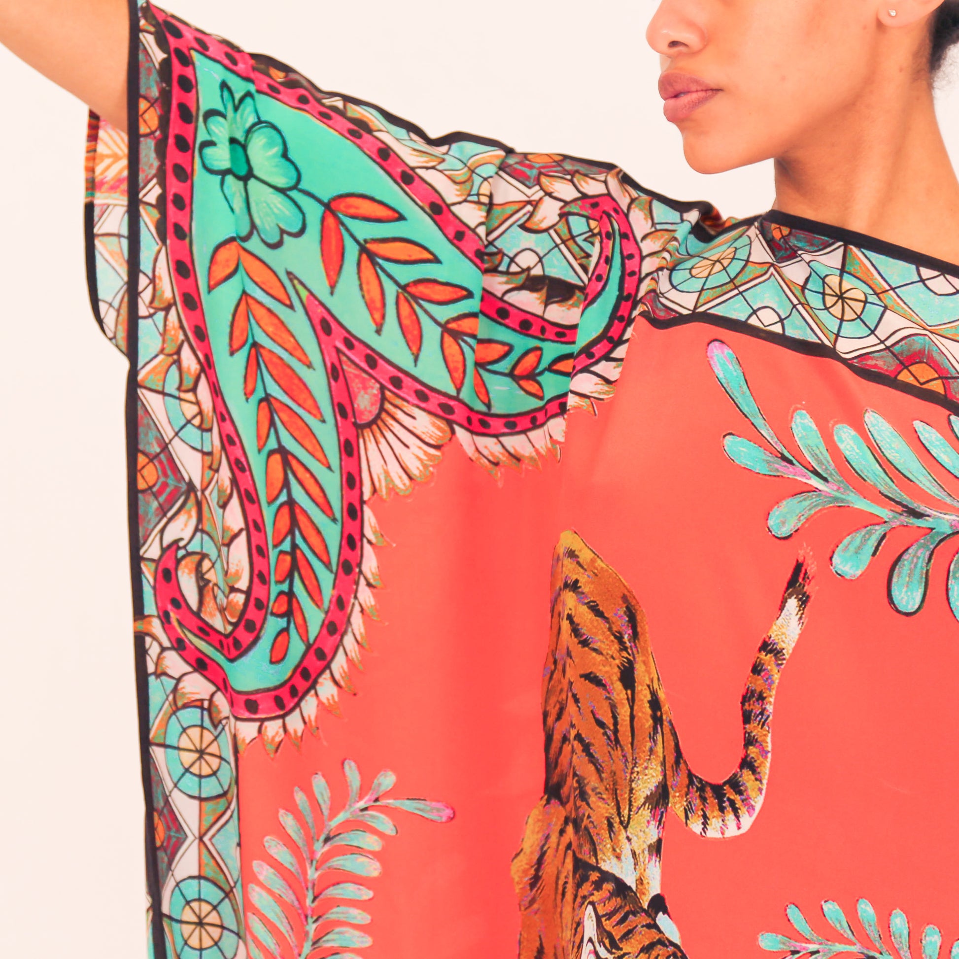 TIGER & JUNGLE SILK TUNIC