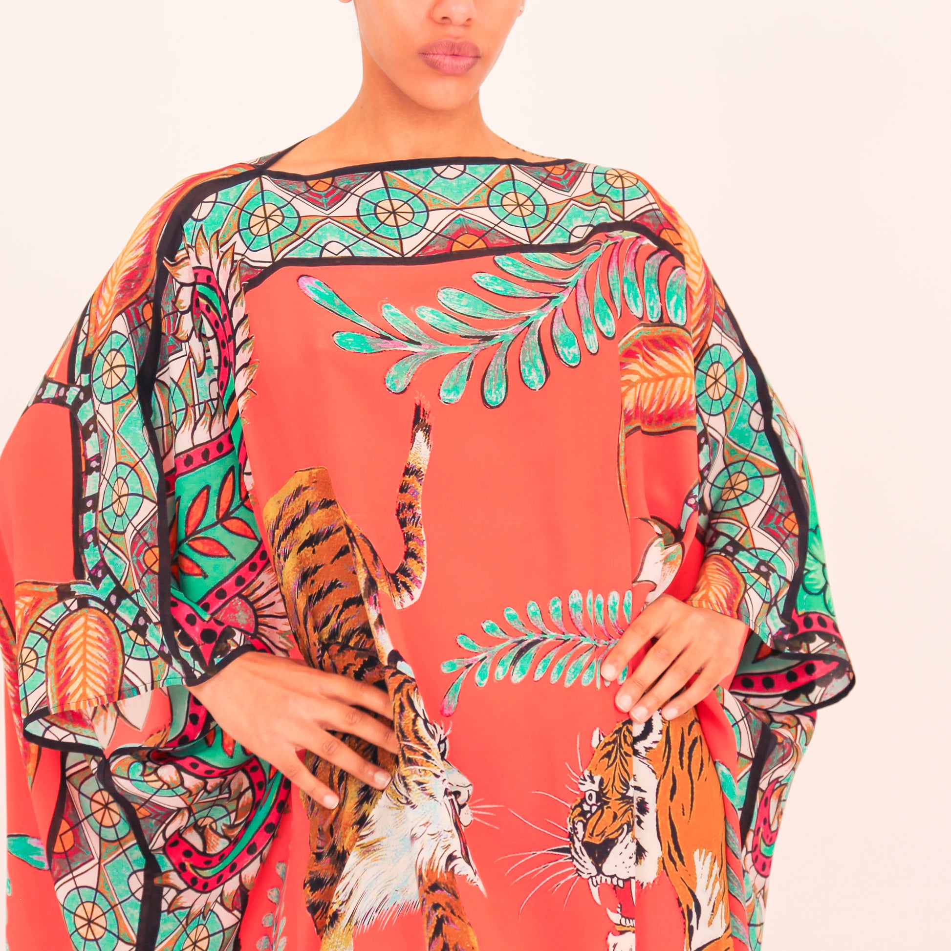 TIGER & JUNGLE SILK TUNIC