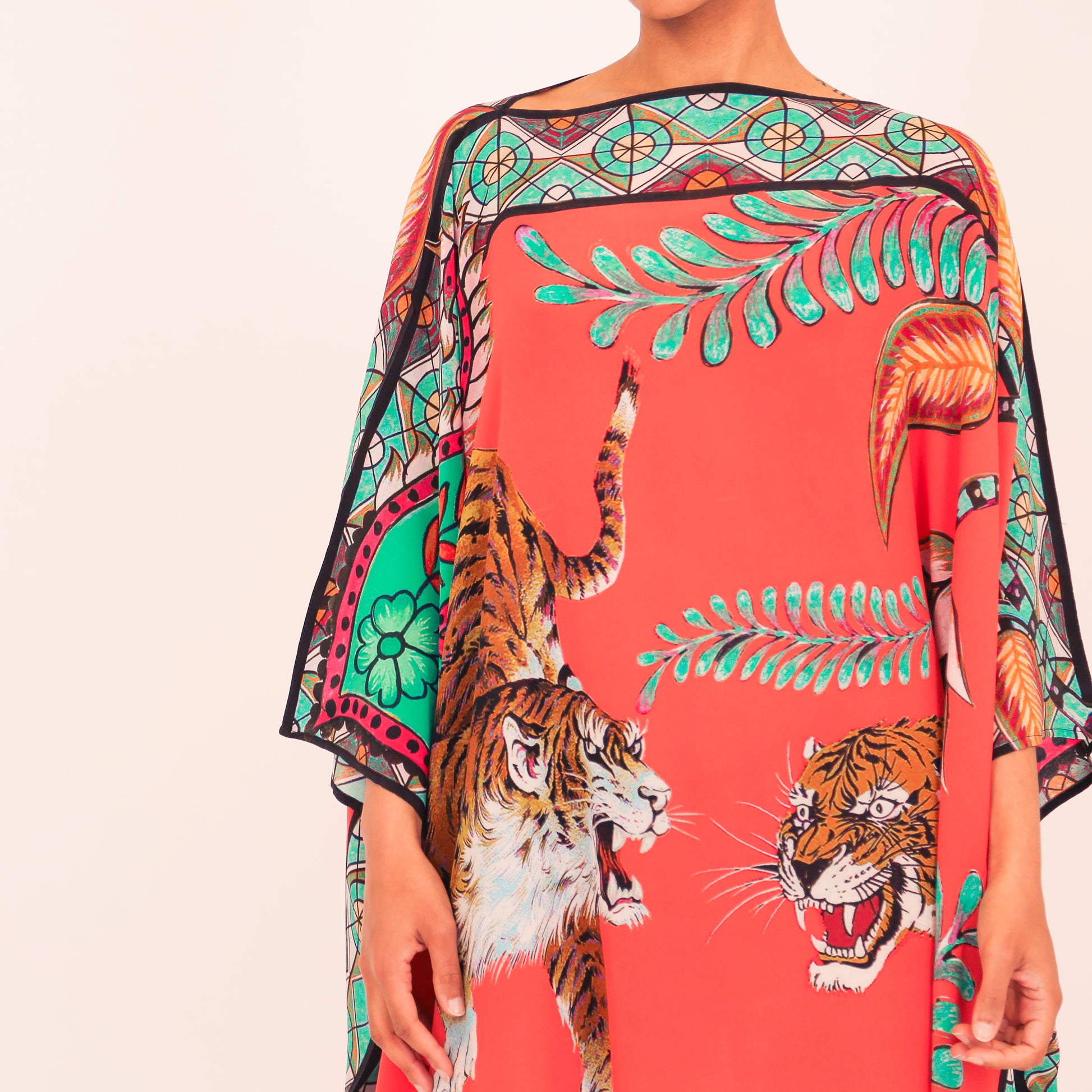 TIGER & JUNGLE SILK TUNIC