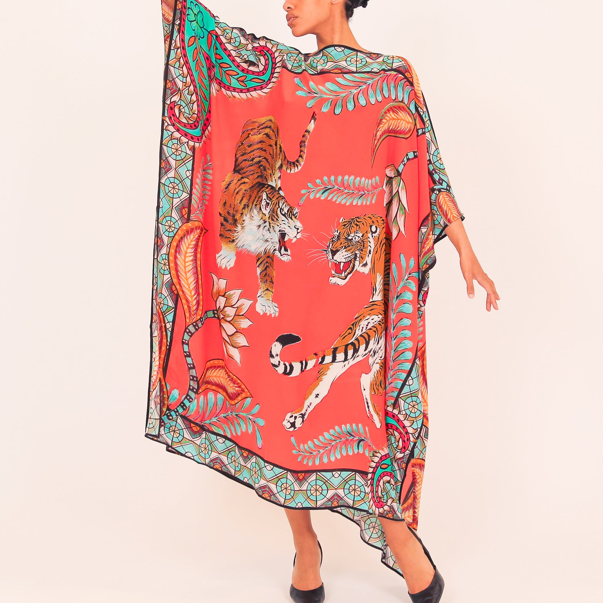 TIGER & JUNGLE SILK TUNIC