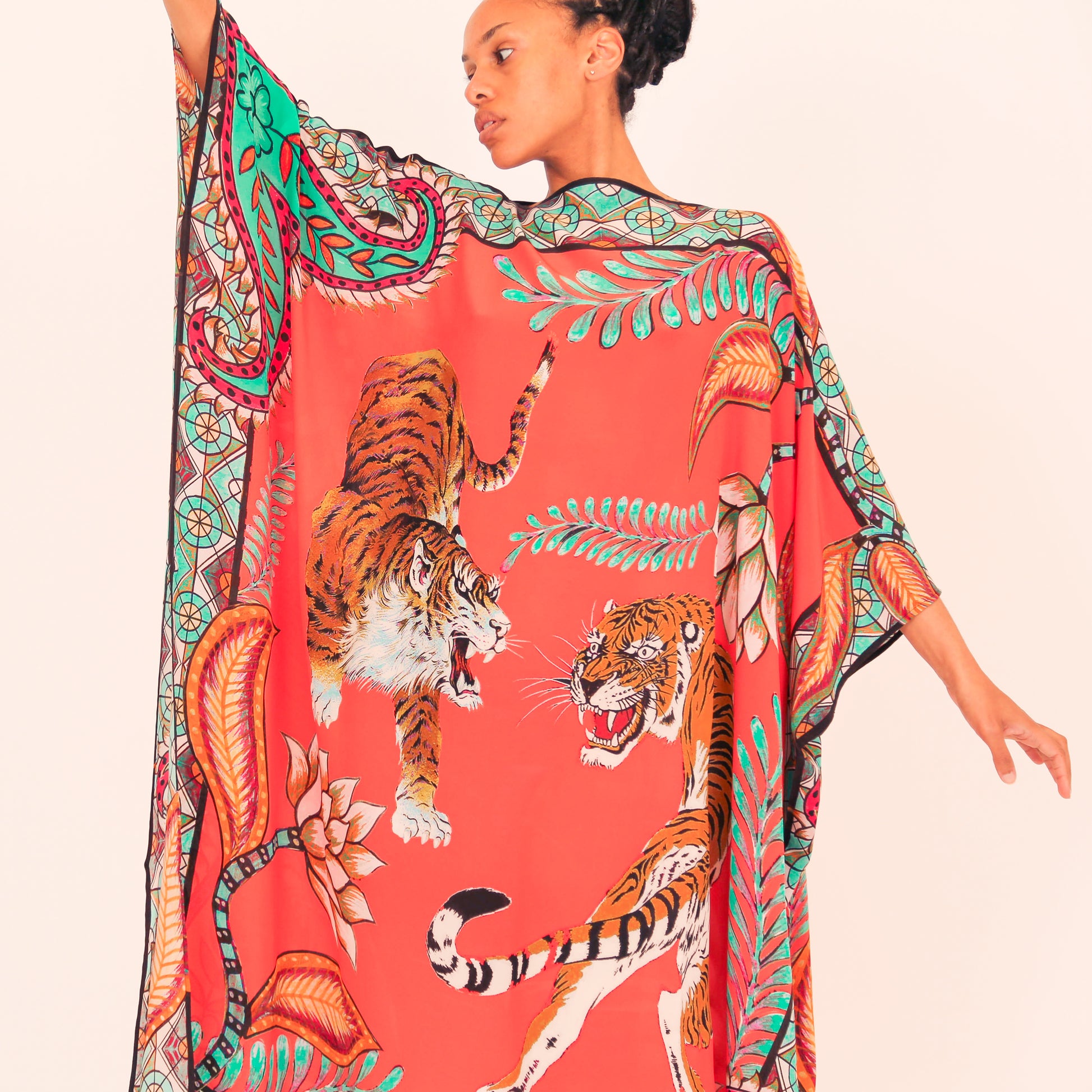 TIGER & JUNGLE SILK TUNIC