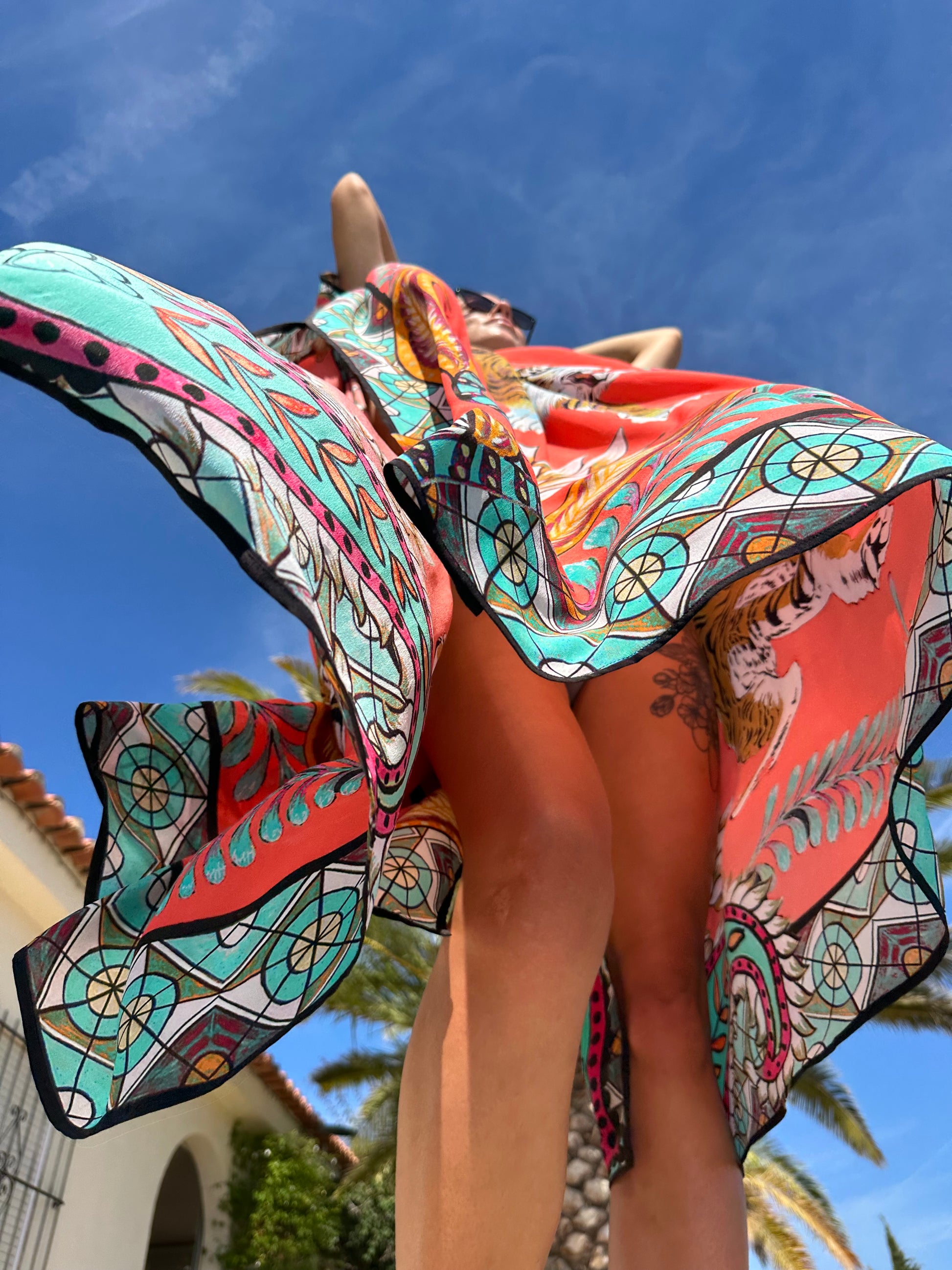 TIGER & JUNGLE SILK TUNIC