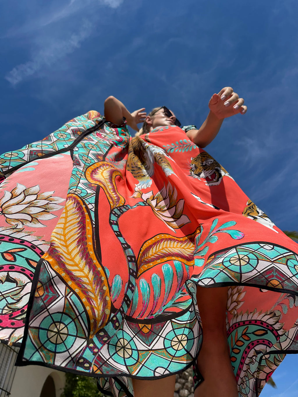 TIGER & JUNGLE SILK TUNIC