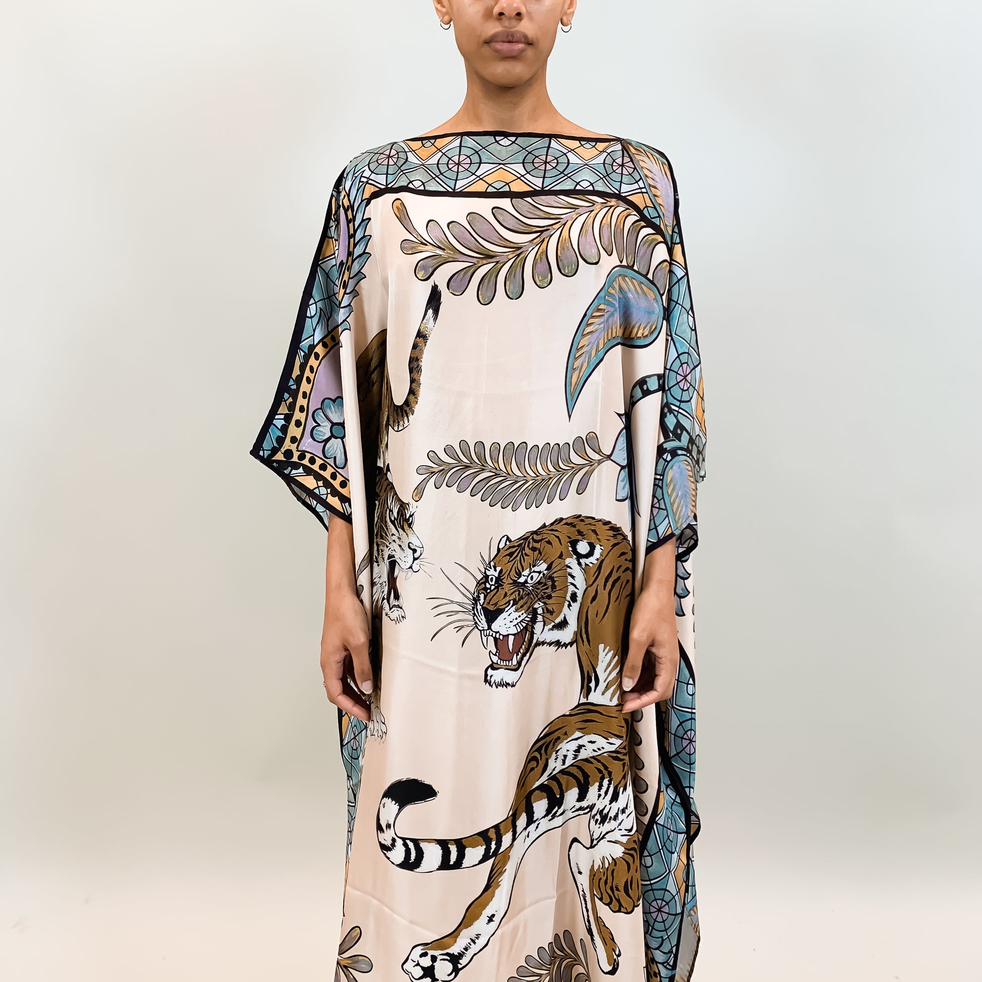 TIGER & JUNGLE SILK TUNIC
