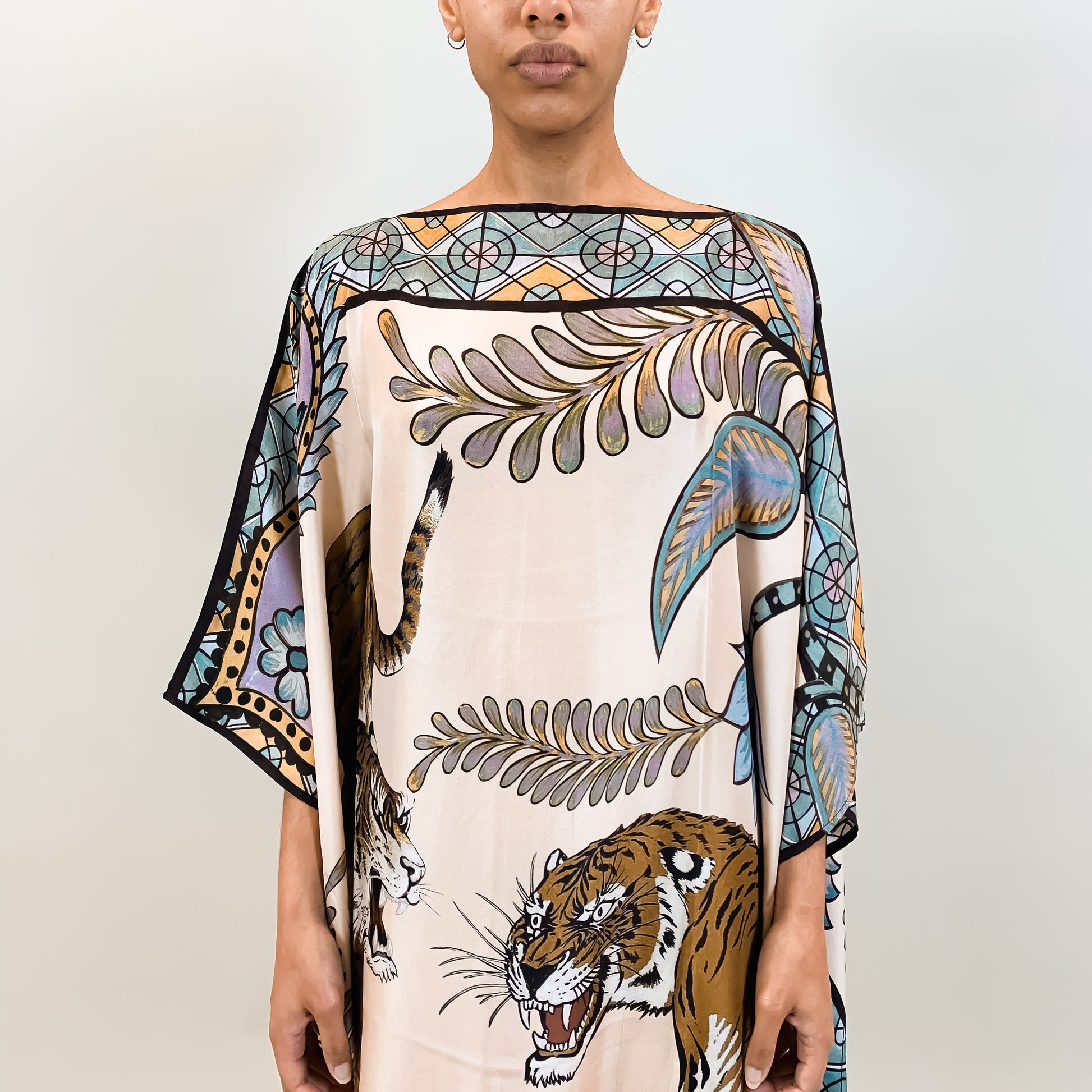 TIGER & JUNGLE SILK TUNIC