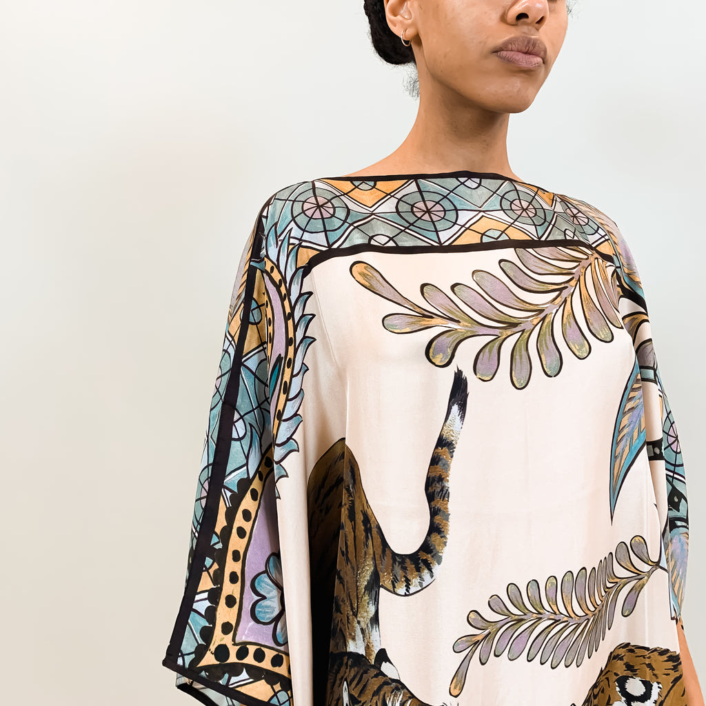 TIGER & JUNGLE SILK TUNIC