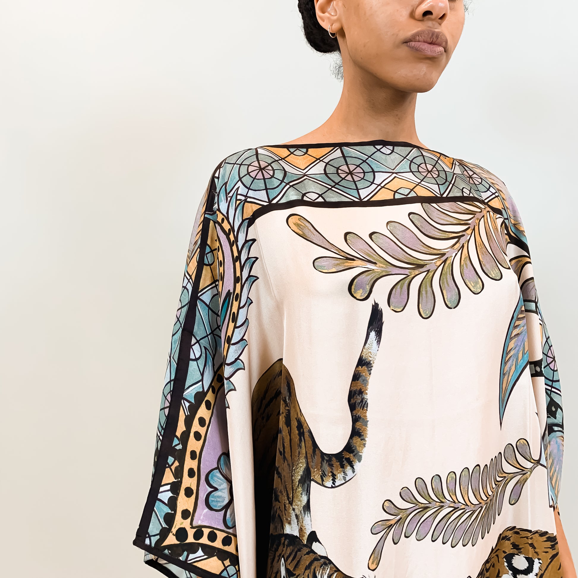 TIGER & JUNGLE SILK TUNIC