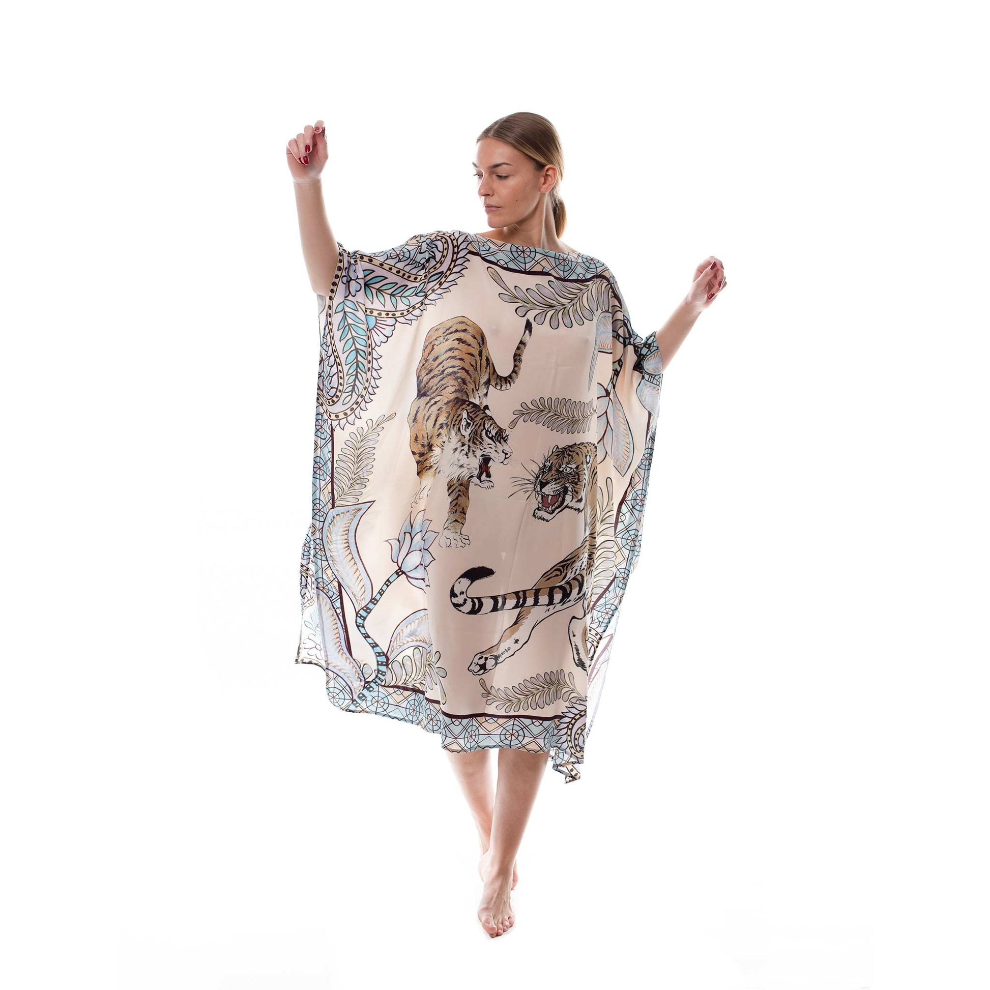 TIGER & JUNGLE SILK TUNIC