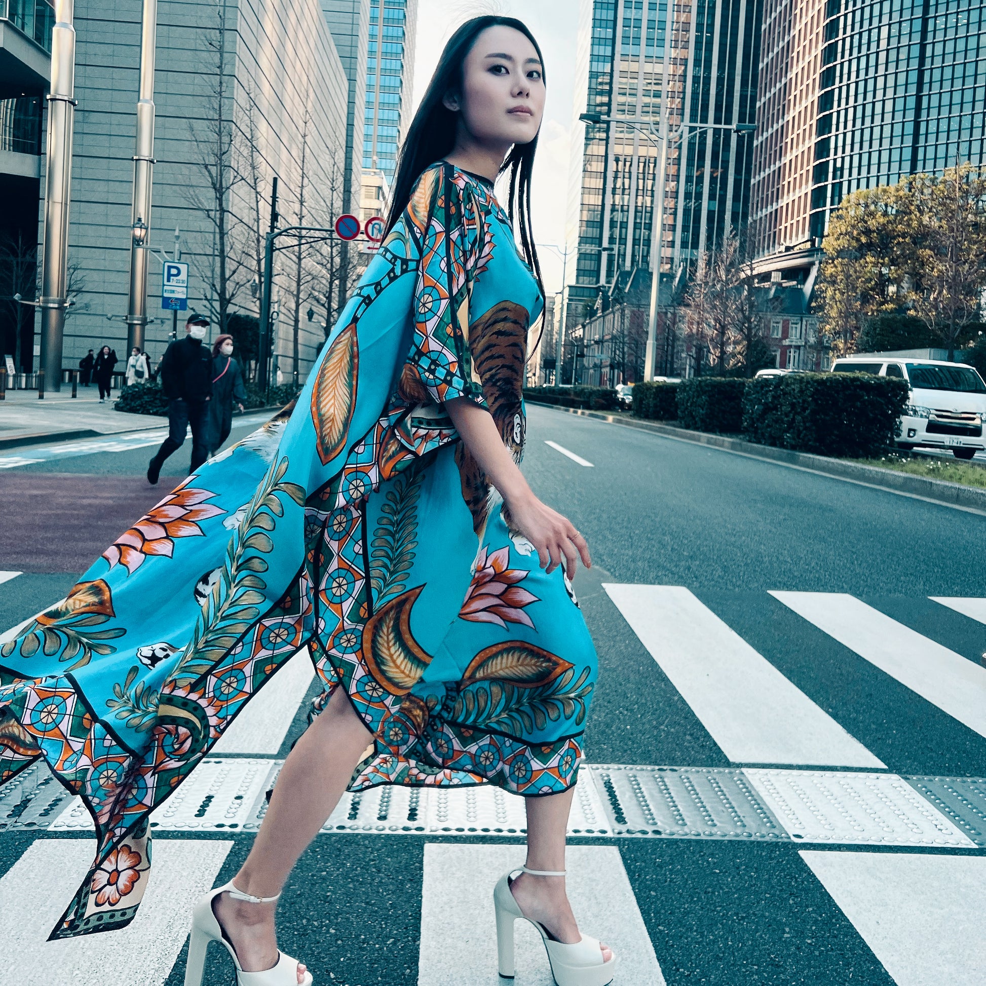 TIGER & JUNGLE SILK TUNIC