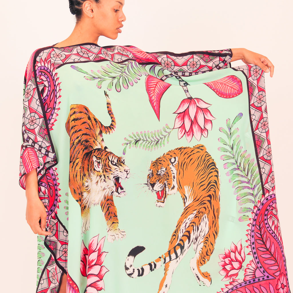 TIGER & JUNGLE SILK TUNIC