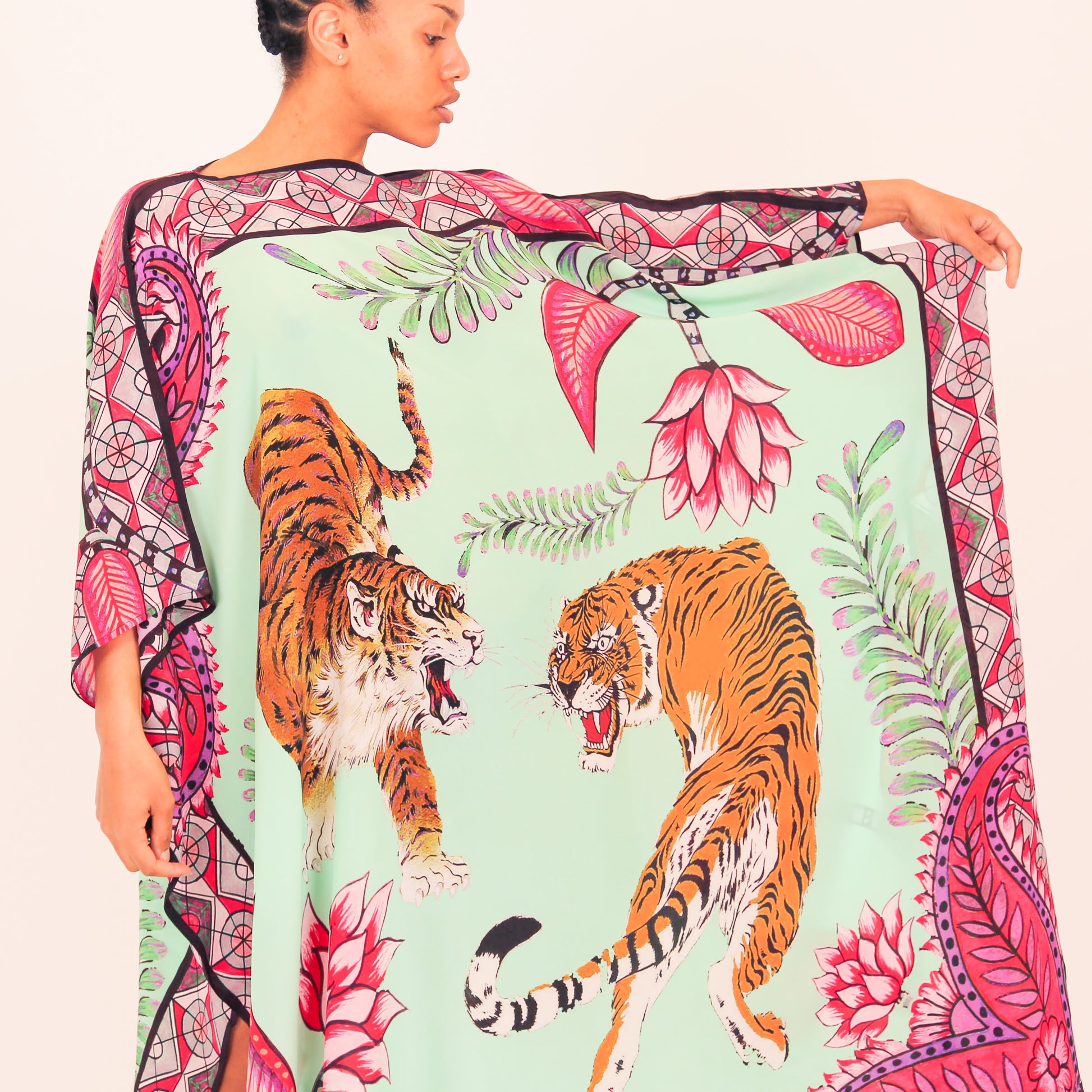 TIGER & JUNGLE SILK TUNIC