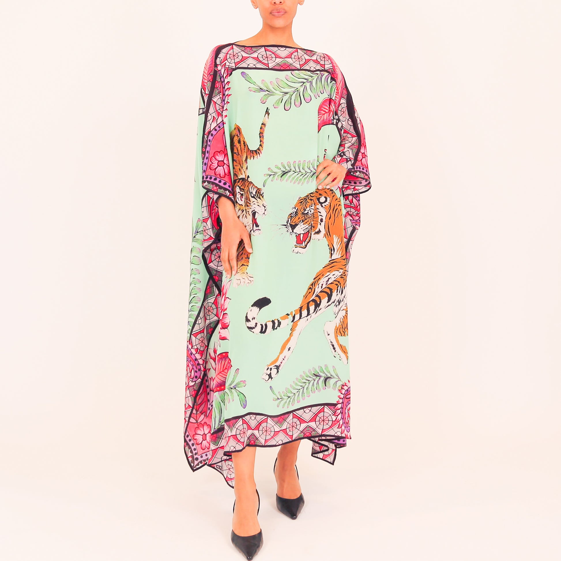 TIGER & JUNGLE SILK TUNIC