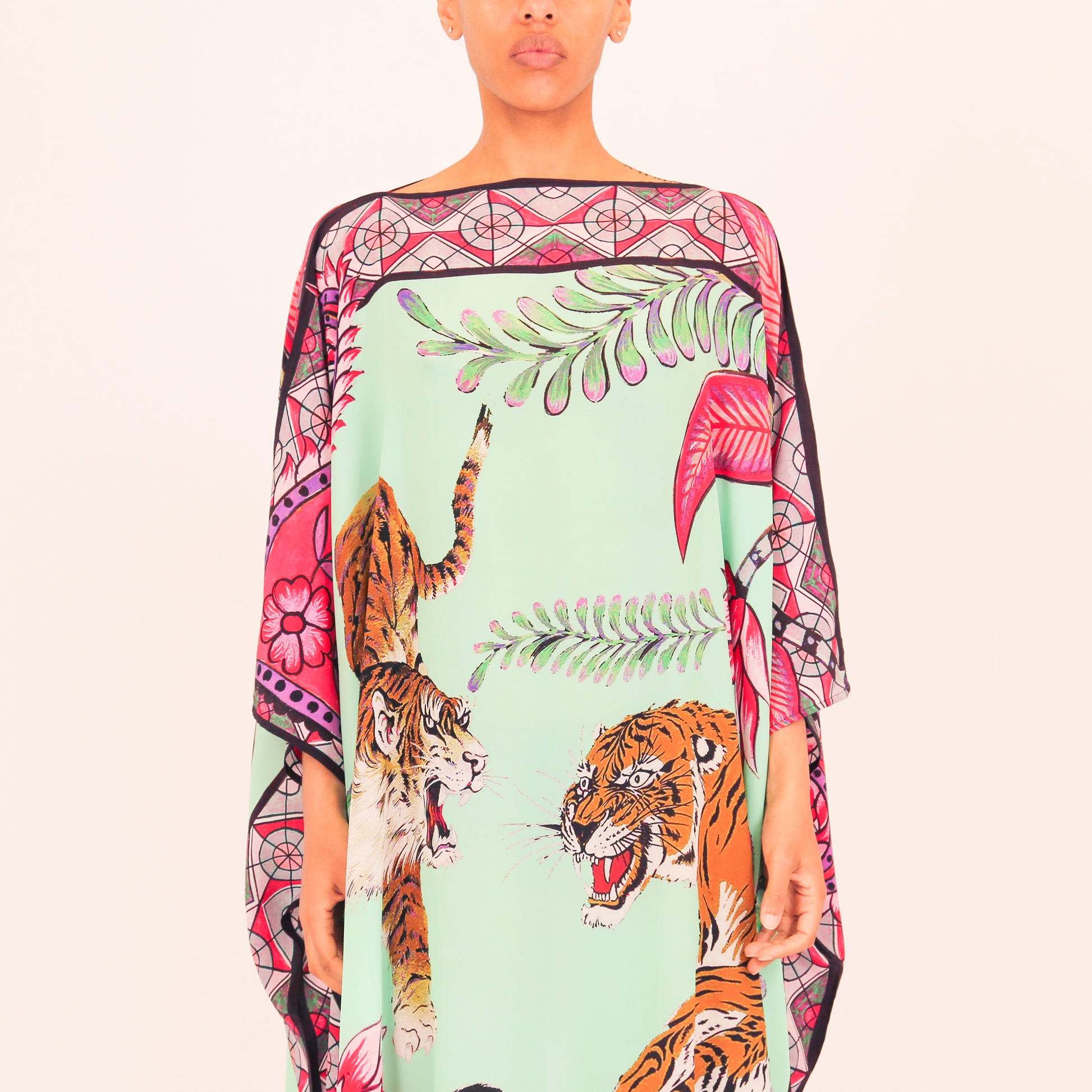 TIGER & JUNGLE SILK TUNIC