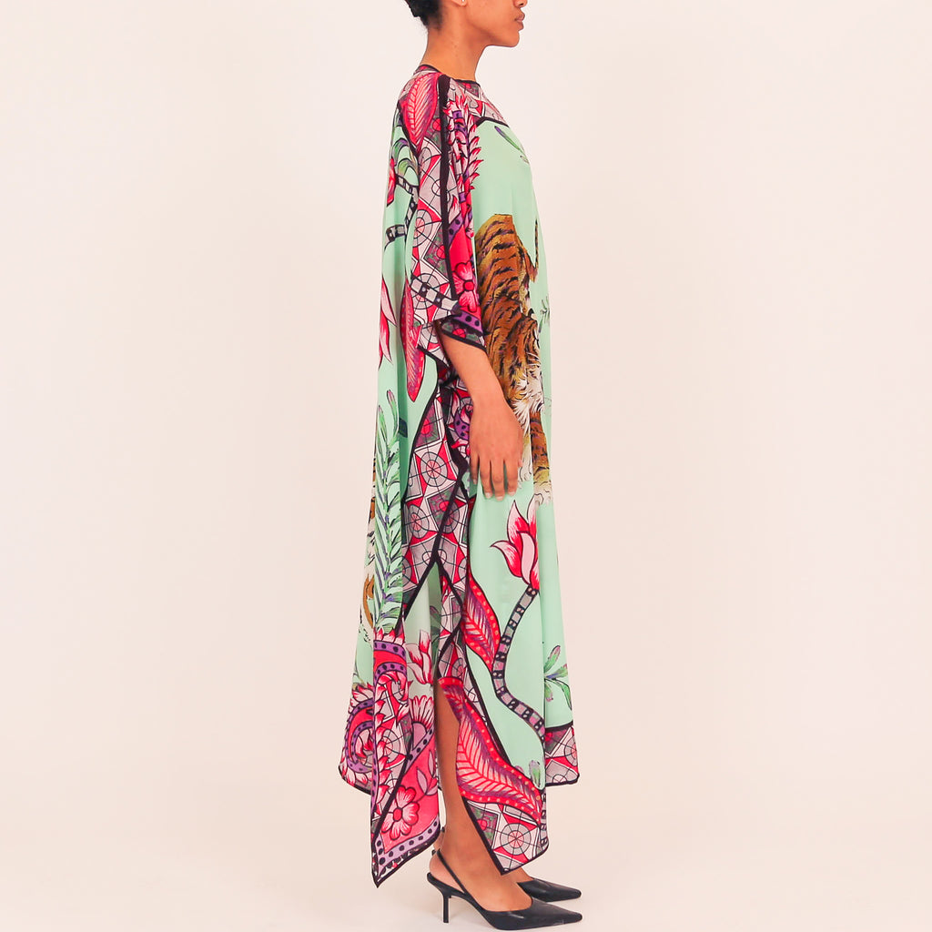 TIGER & JUNGLE SILK TUNIC