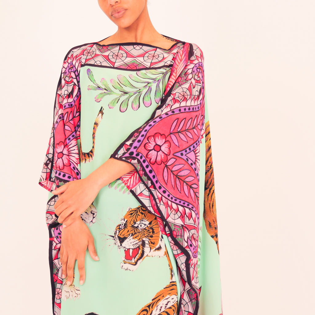 TIGER & JUNGLE SILK TUNIC