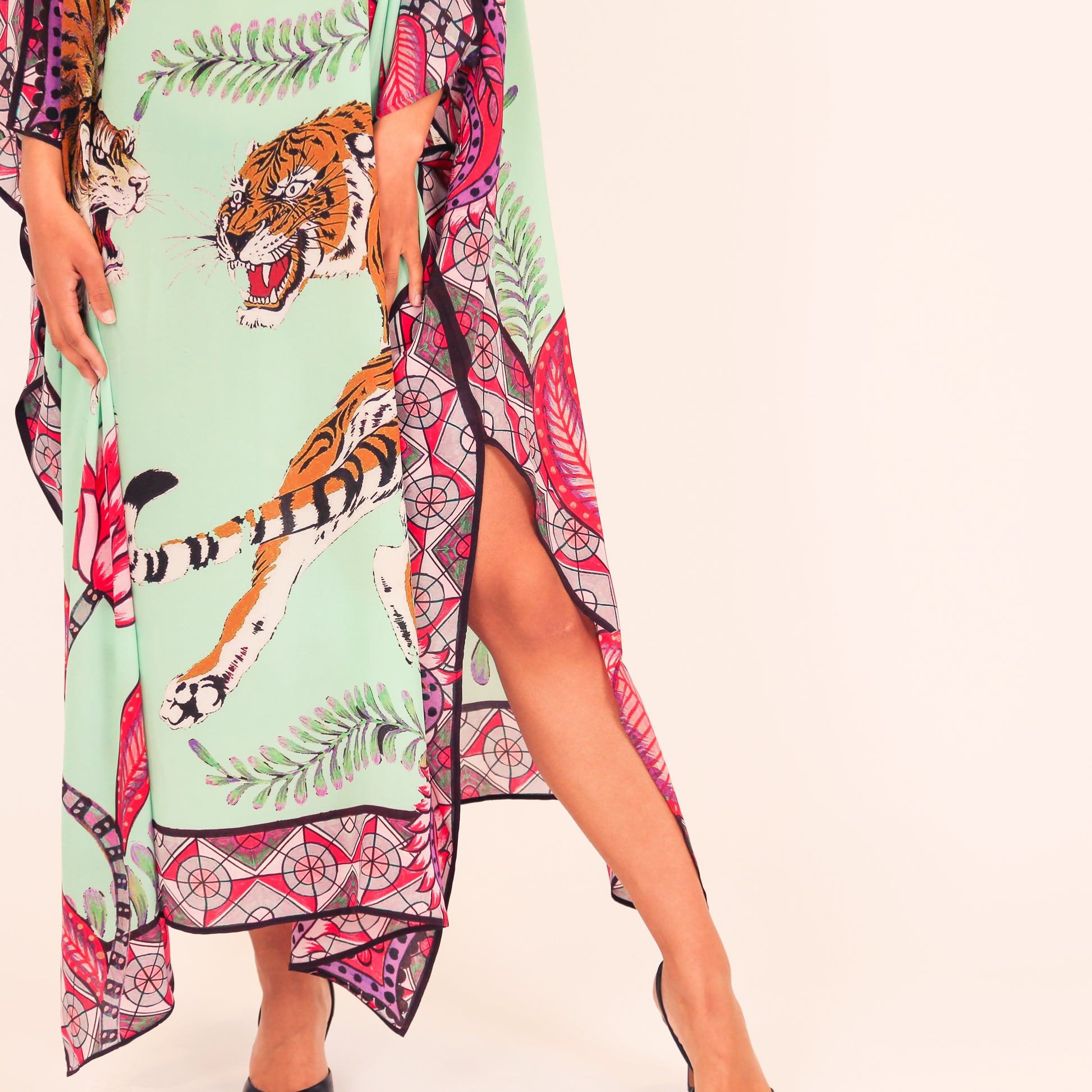 TIGER & JUNGLE SILK TUNIC