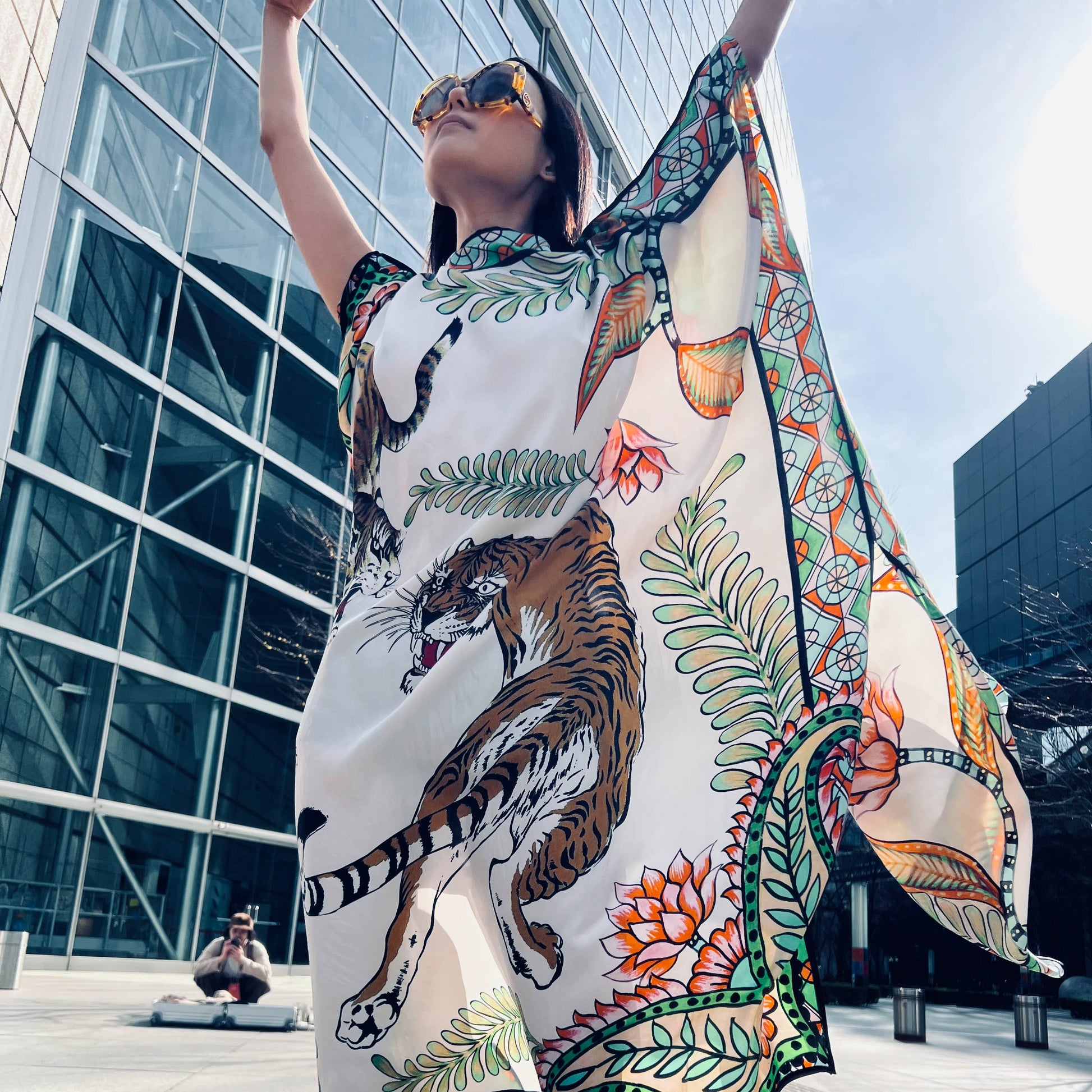 TIGER & JUNGLE SILK TUNIC