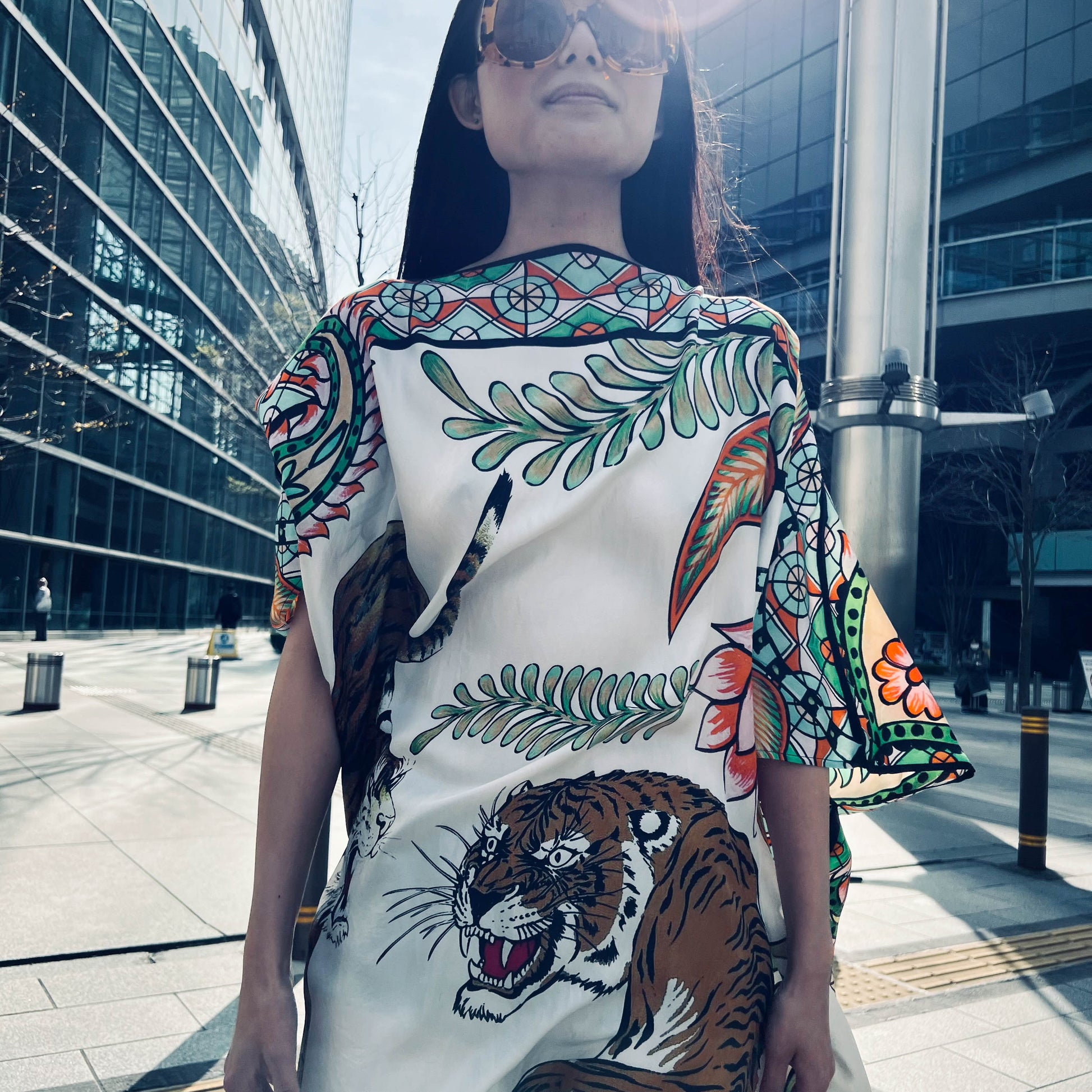 TIGER & JUNGLE SILK TUNIC