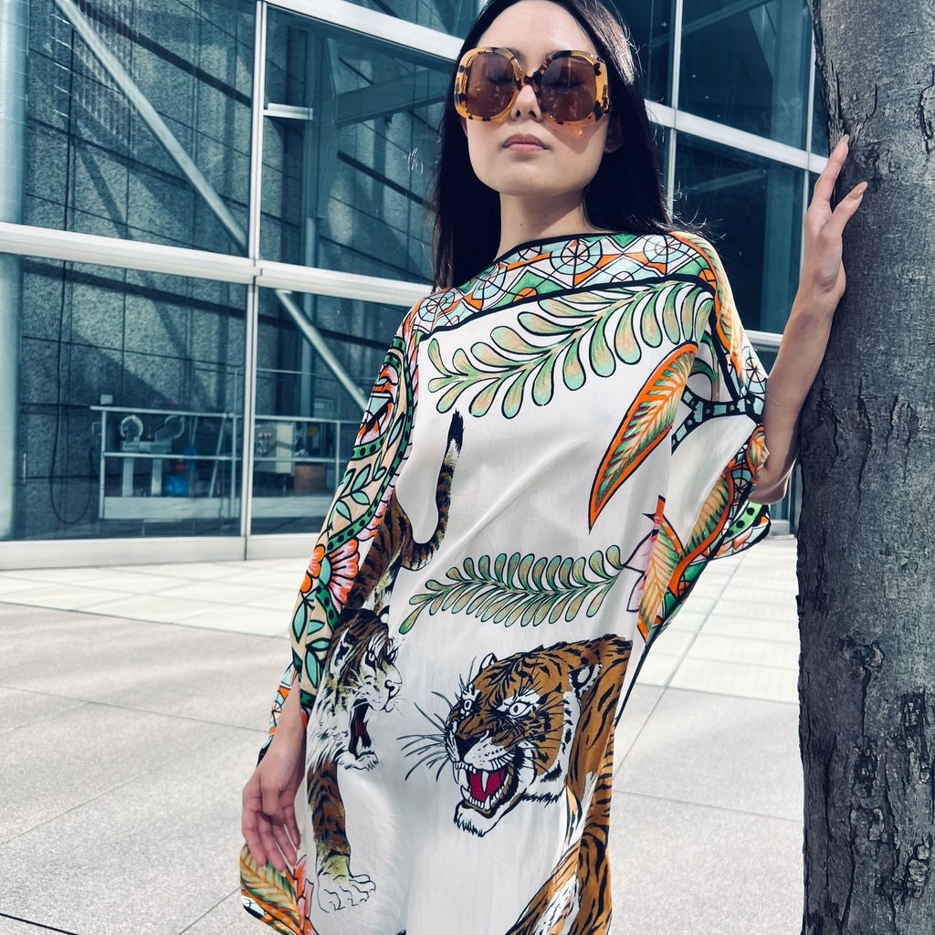 TIGER & JUNGLE SILK TUNIC