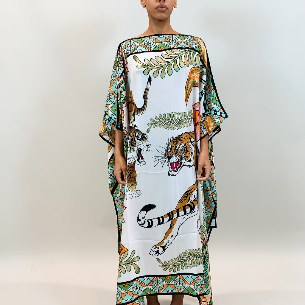 TIGER & JUNGLE SILK TUNIC