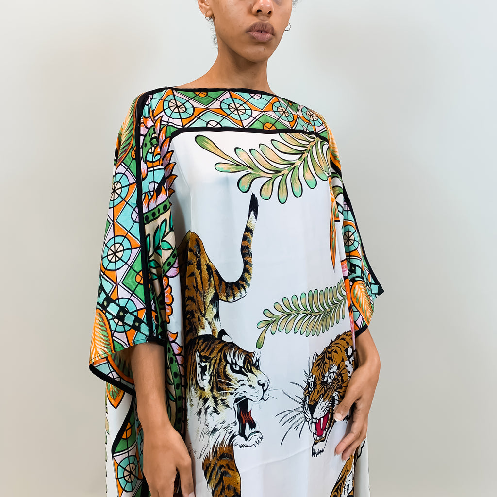 TIGER & JUNGLE SILK TUNIC