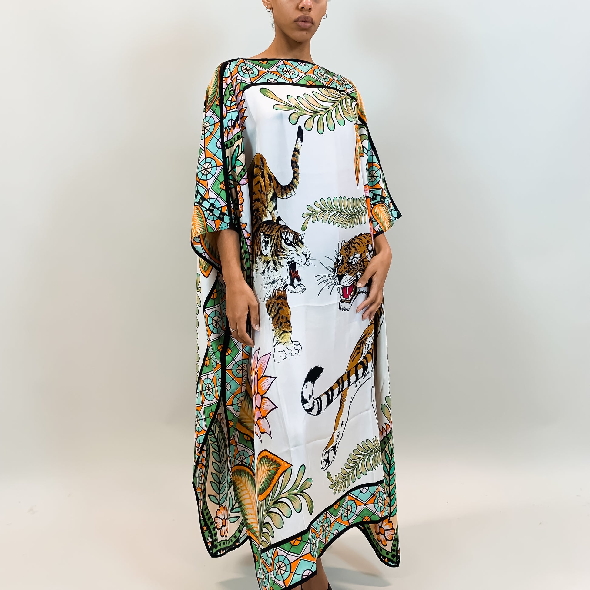 TIGER & JUNGLE SILK TUNIC