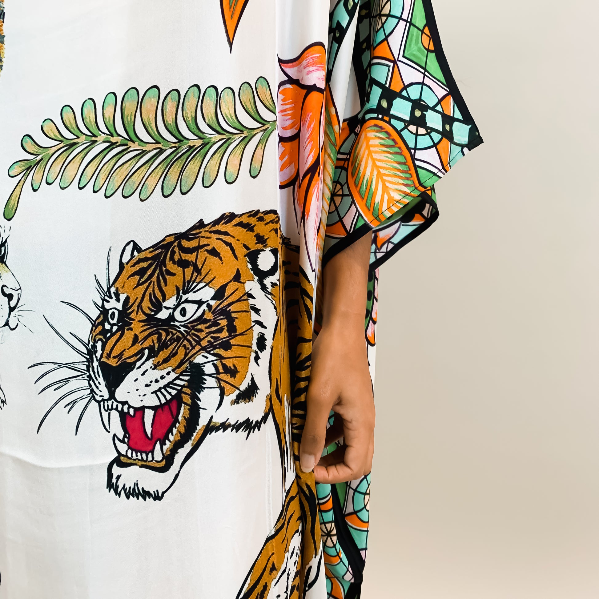 TIGER & JUNGLE SILK TUNIC