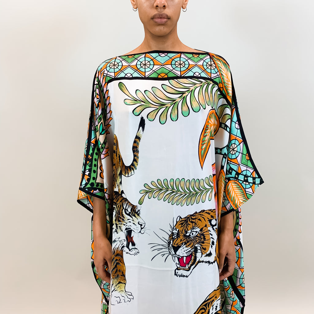 TIGER & JUNGLE SILK TUNIC