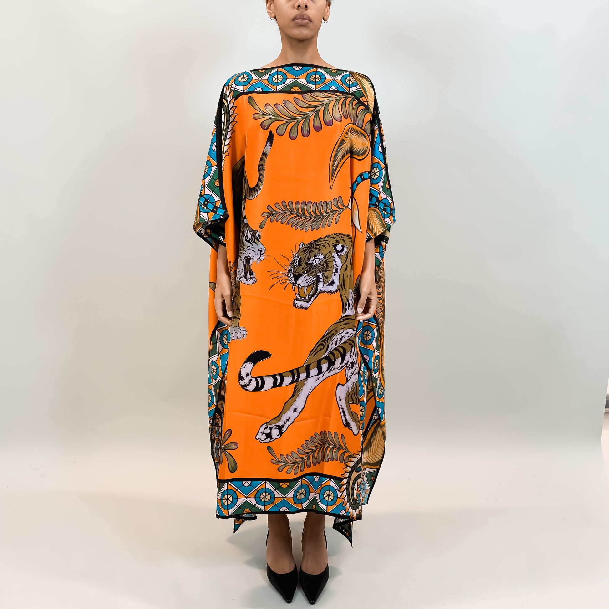 TIGER & JUNGLE SILK TUNIC