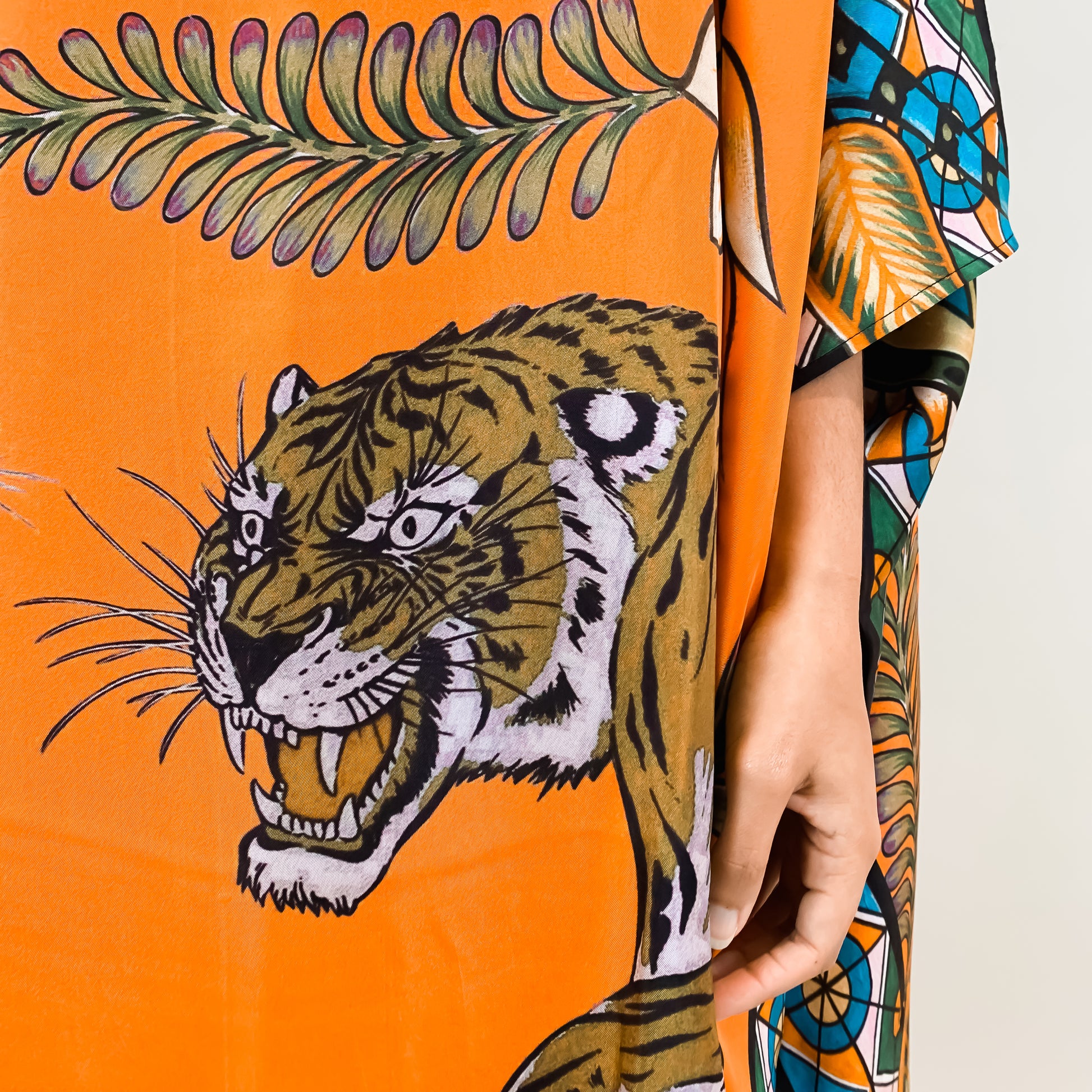 TIGER & JUNGLE SILK TUNIC
