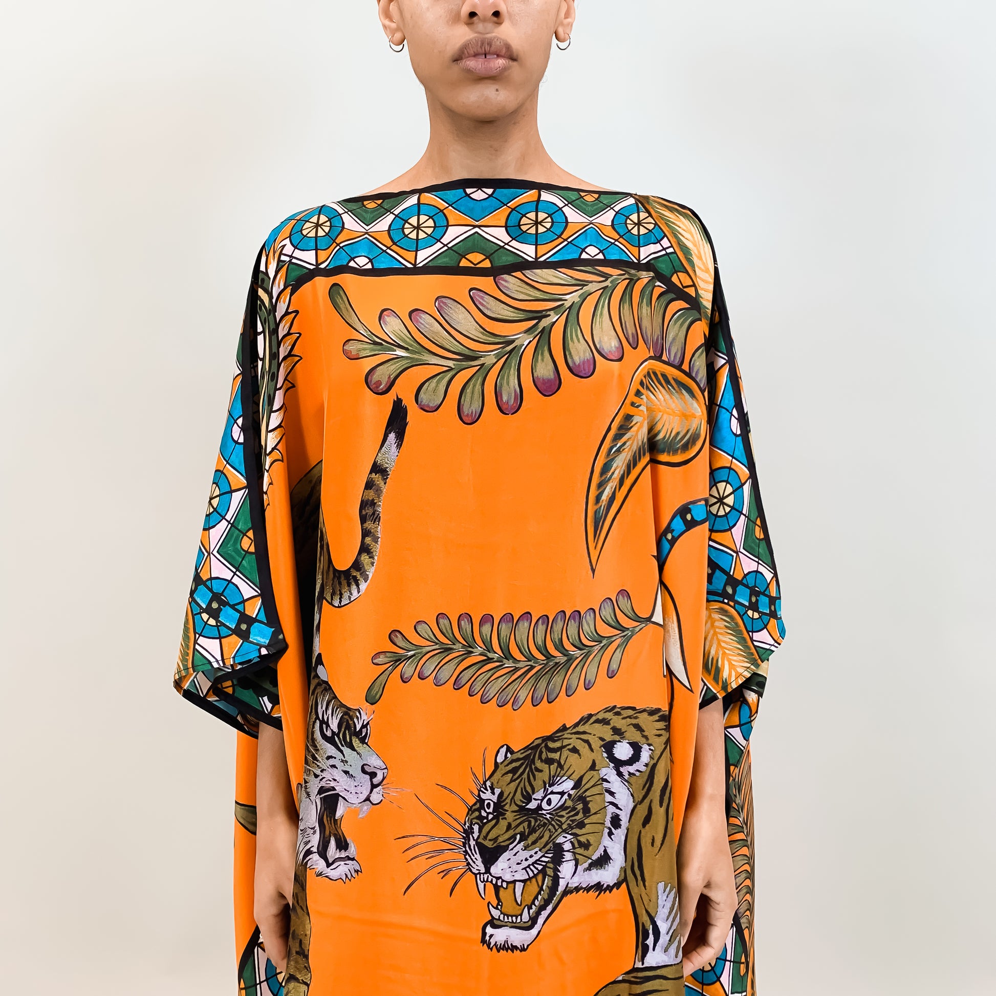 TIGER & JUNGLE SILK TUNIC