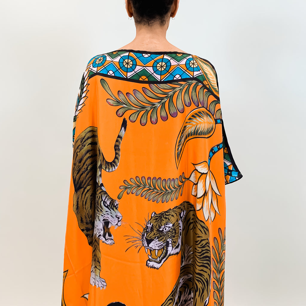 TIGER & JUNGLE SILK TUNIC