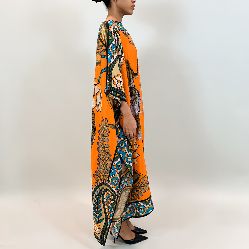 TIGER & JUNGLE SILK TUNIC