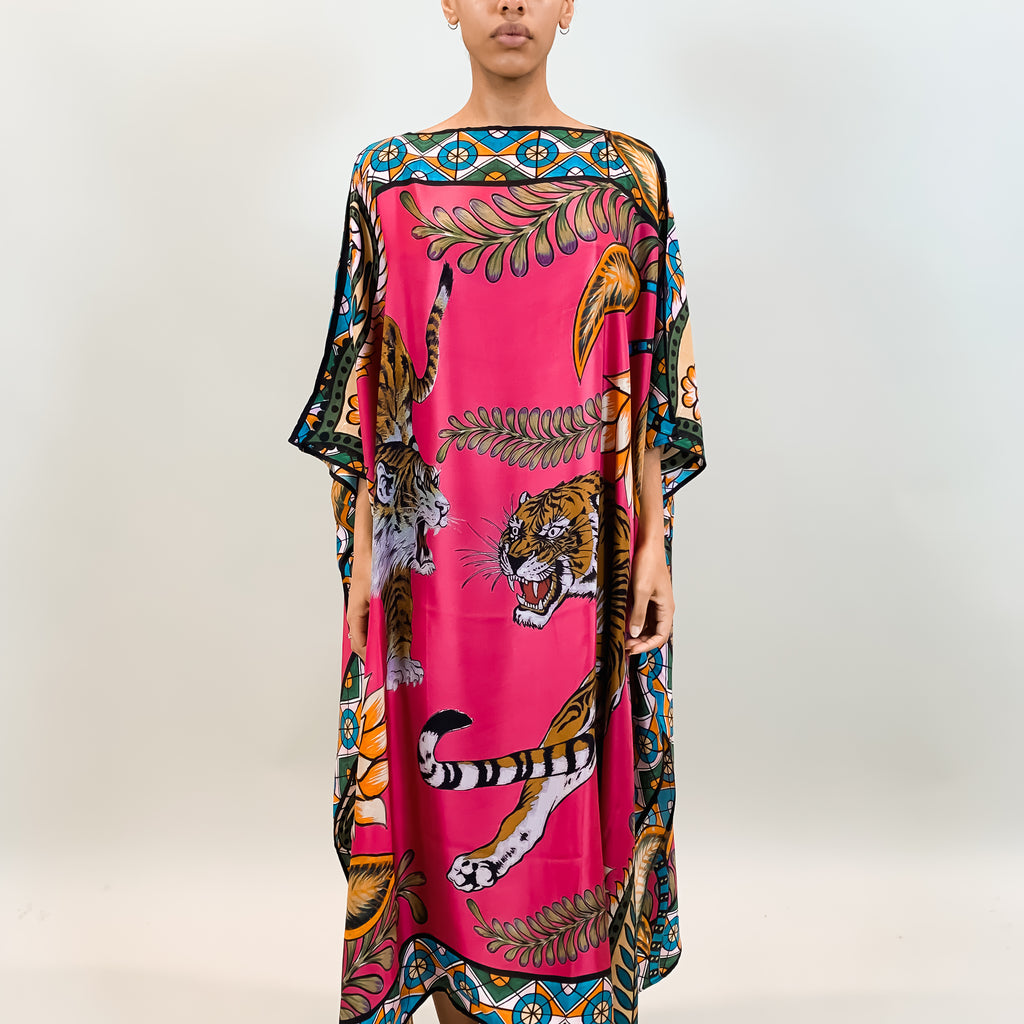 TIGER & JUNGLE SILK TUNIC