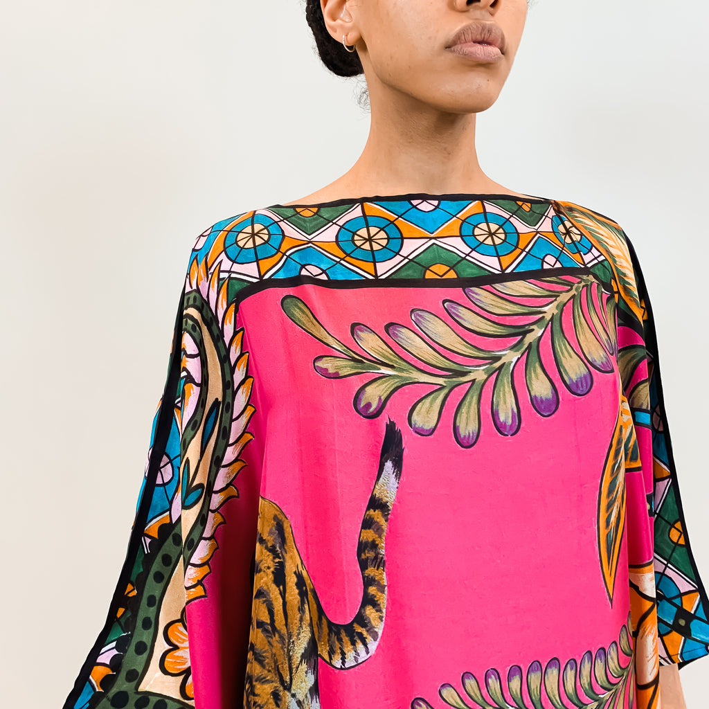 TIGER & JUNGLE SILK TUNIC