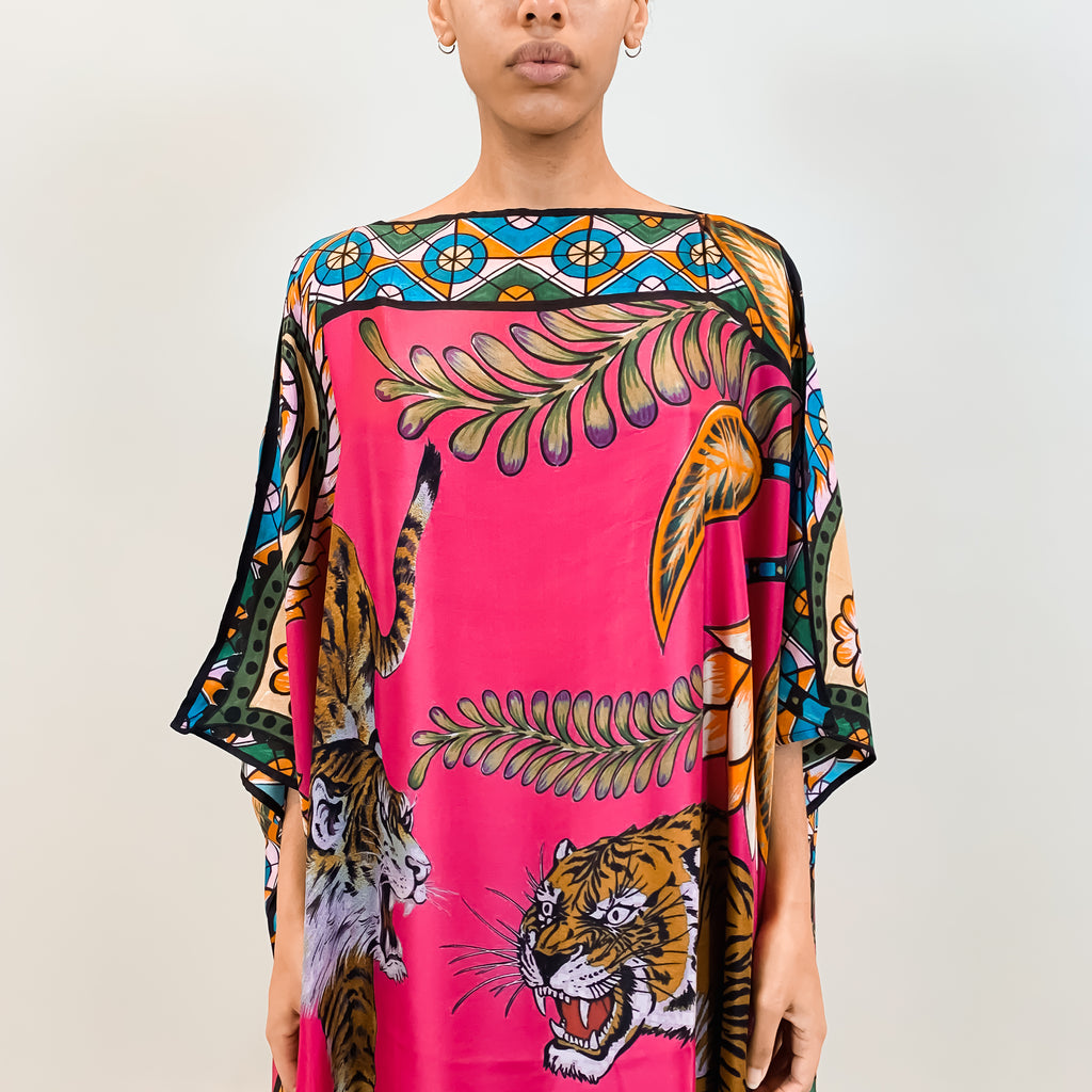 TIGER & JUNGLE SILK TUNIC