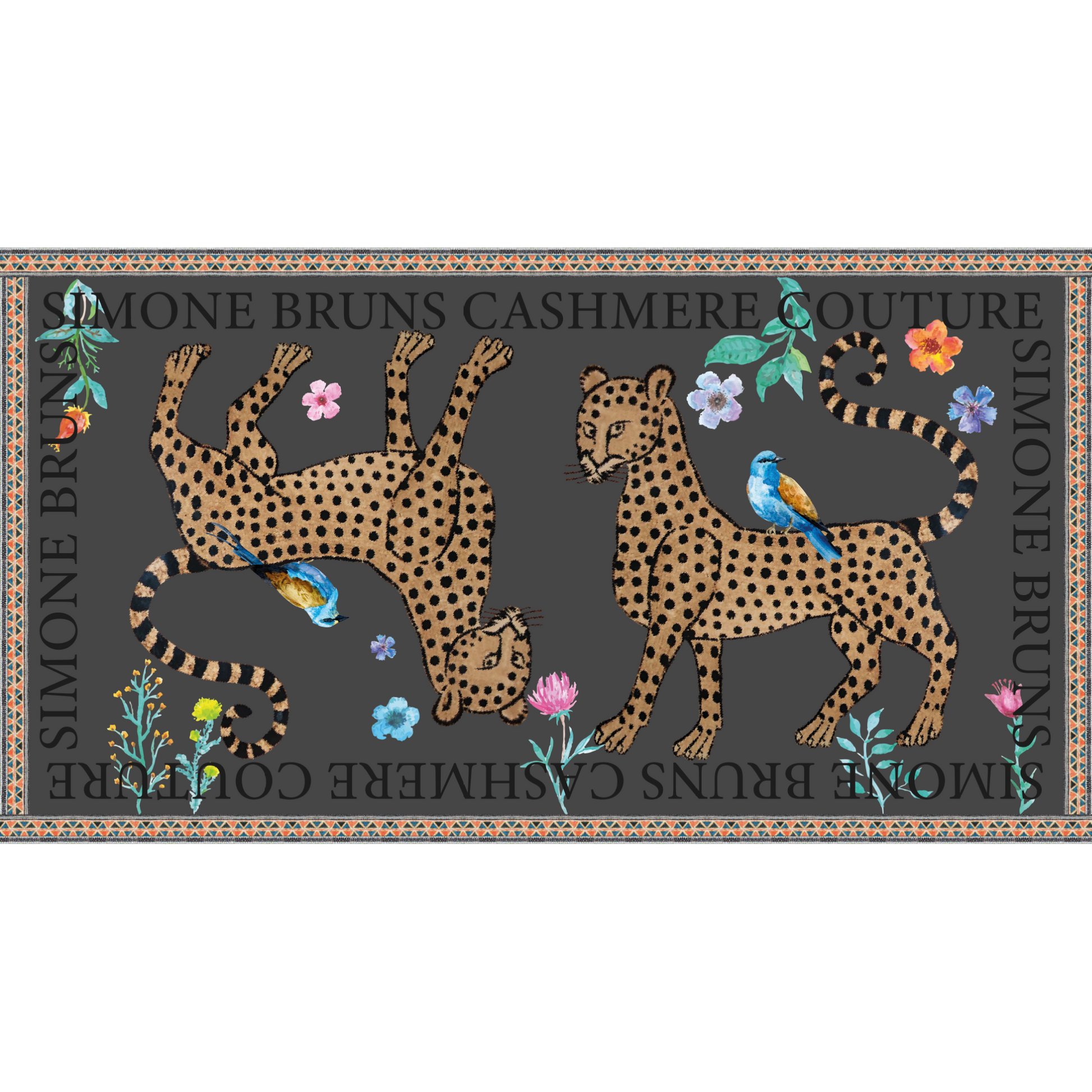 VENICE LEOPARD CASHMERE SCARF