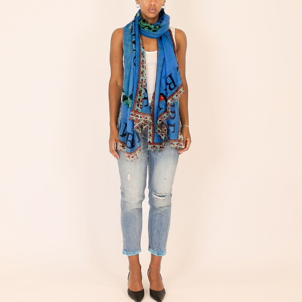 VENICE LEOPARD CASHMERE SCARF