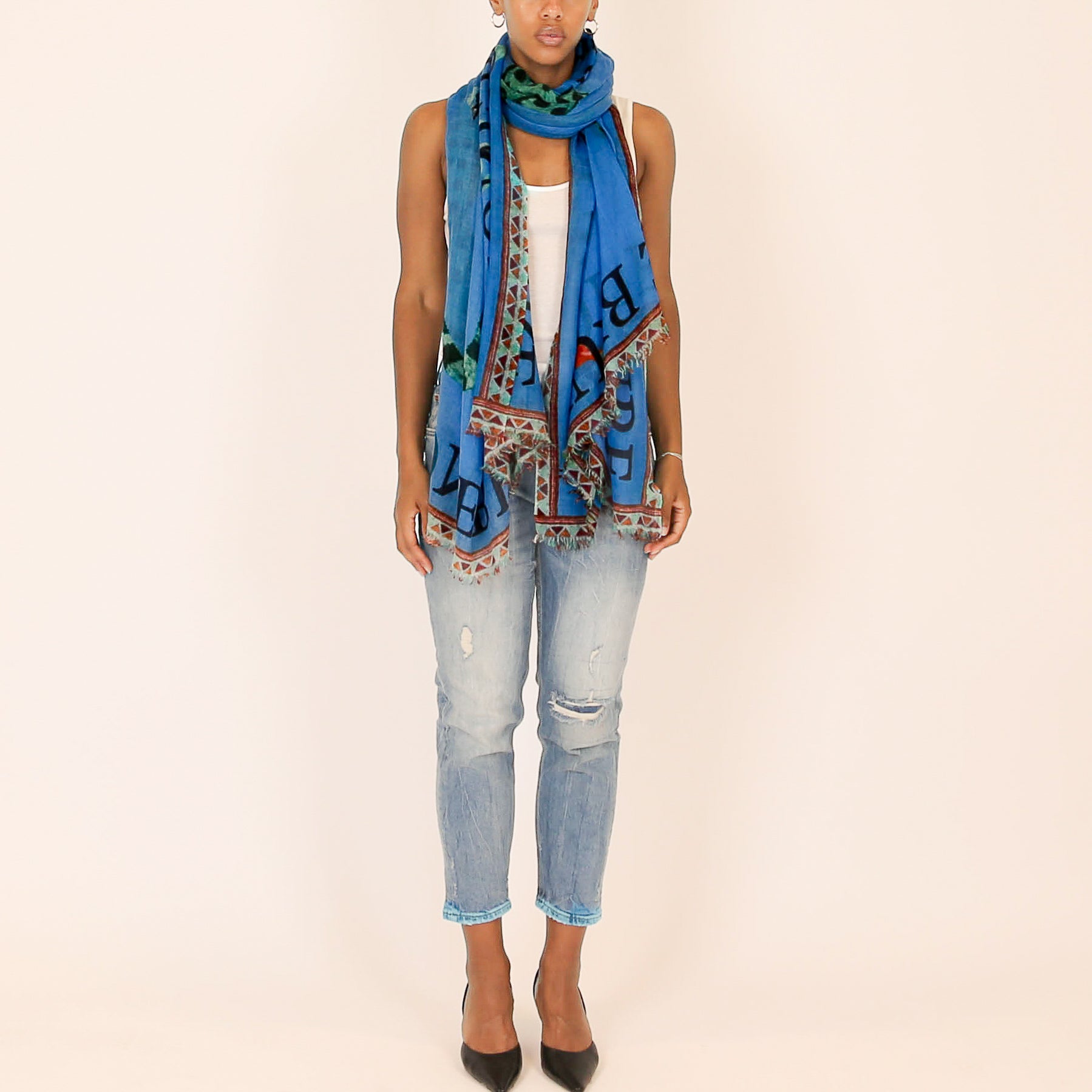 VENICE LEOPARD CASHMERE SCARF