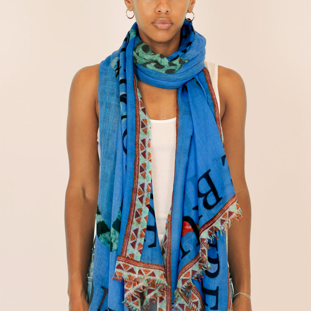 VENICE LEOPARD CASHMERE SCARF