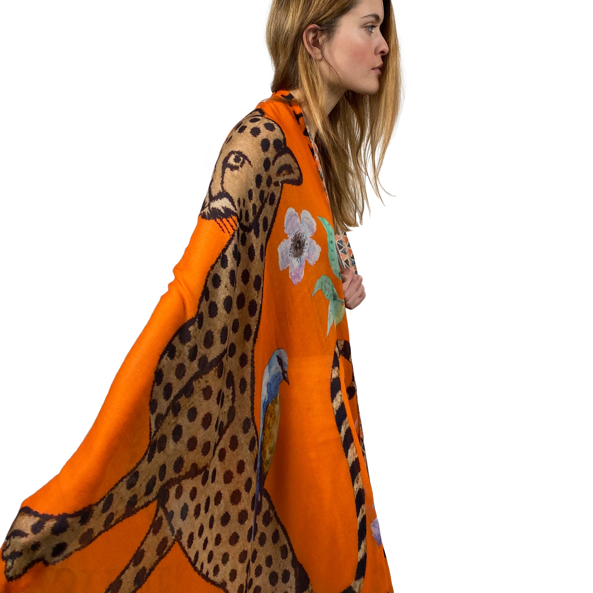VENICE LEOPARD CASHMERE SCARF