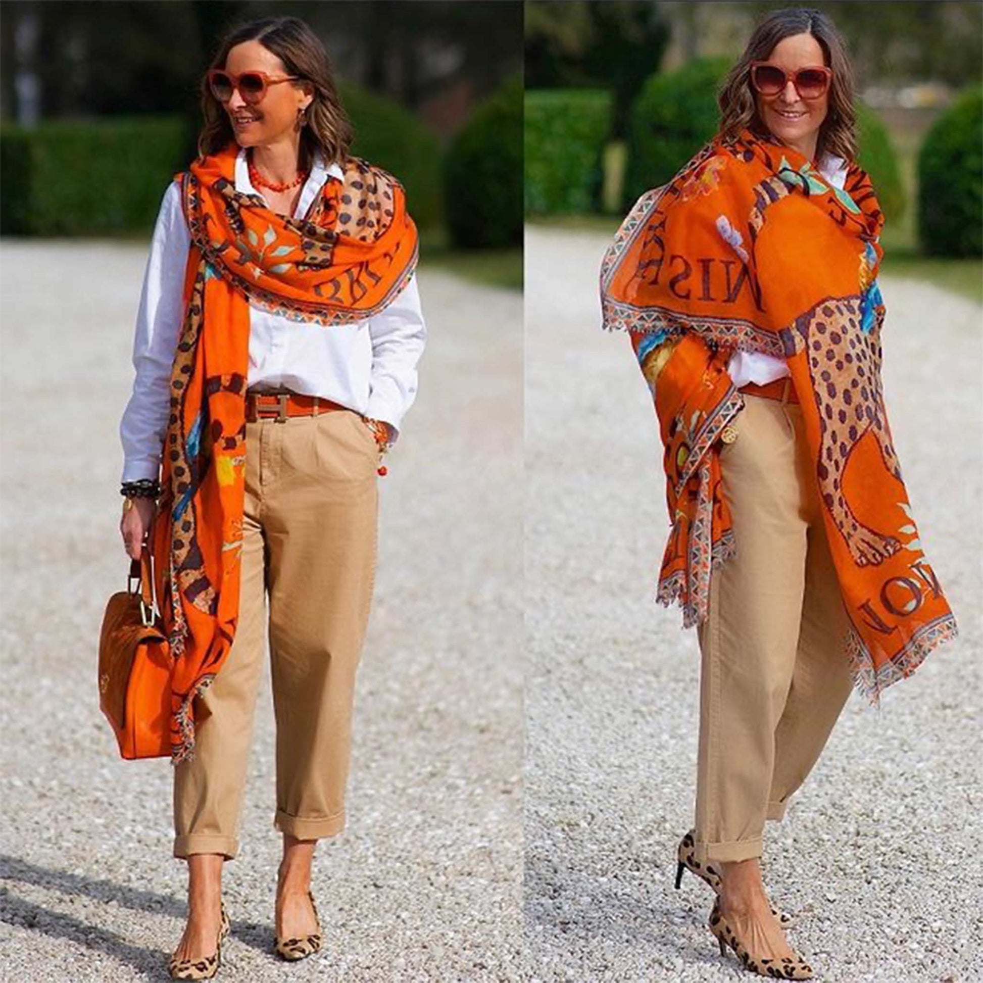 VENICE LEOPARD CASHMERE SCARF