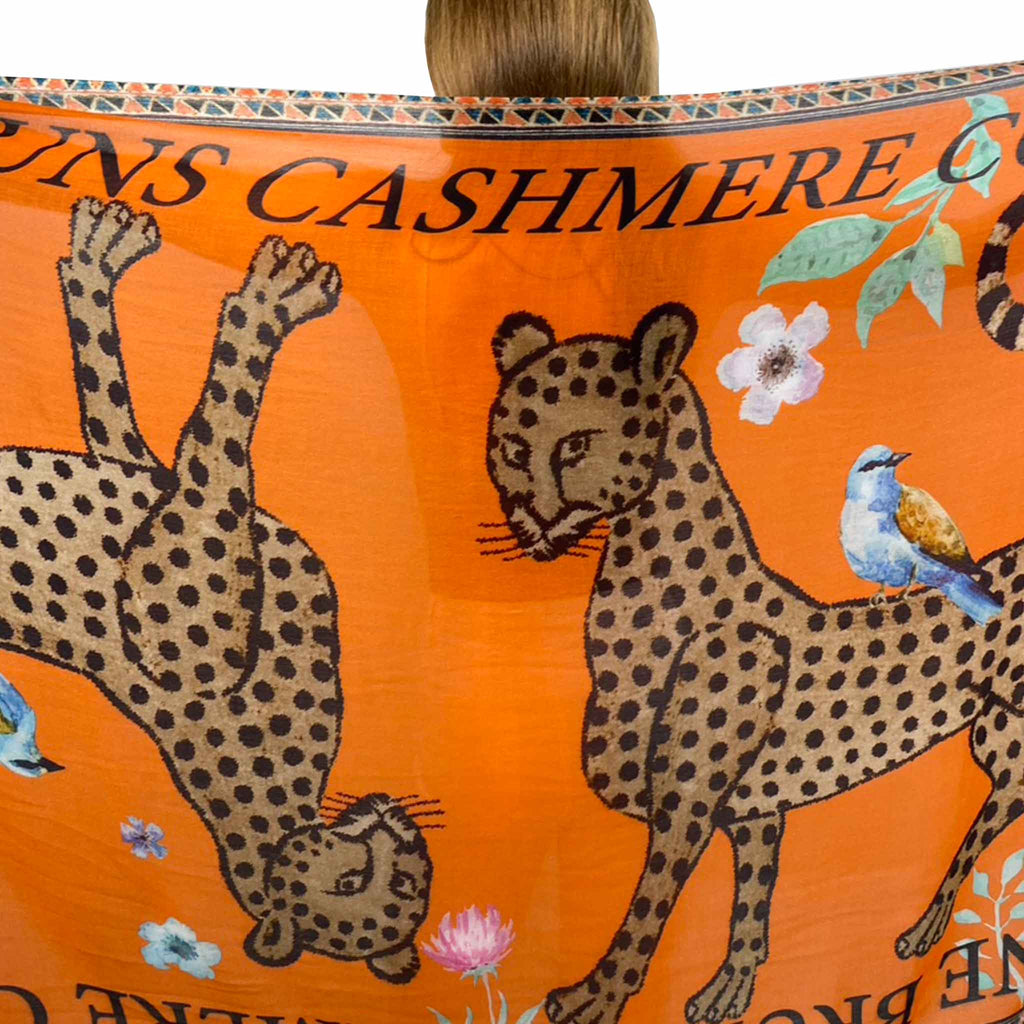 VENICE LEOPARD CASHMERE SCARF