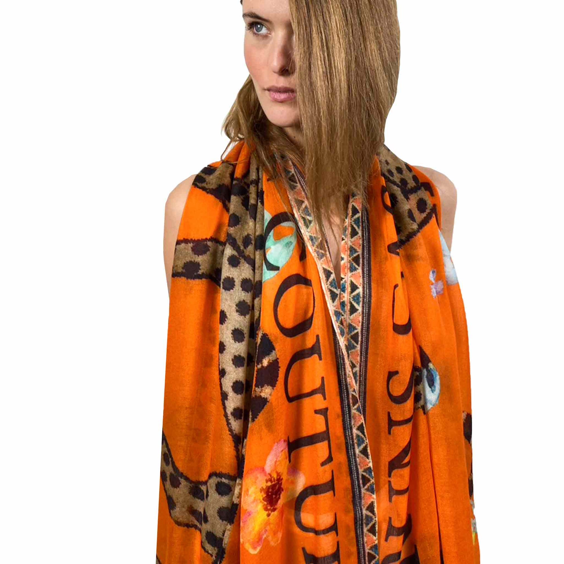 VENICE LEOPARD CASHMERE SCARF