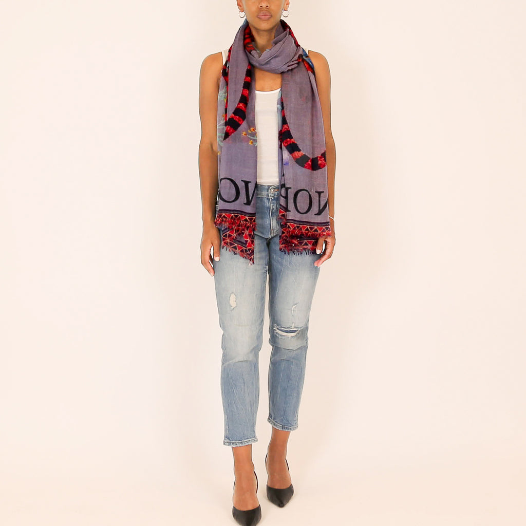 VENICE LEOPARD CASHMERE SCARF