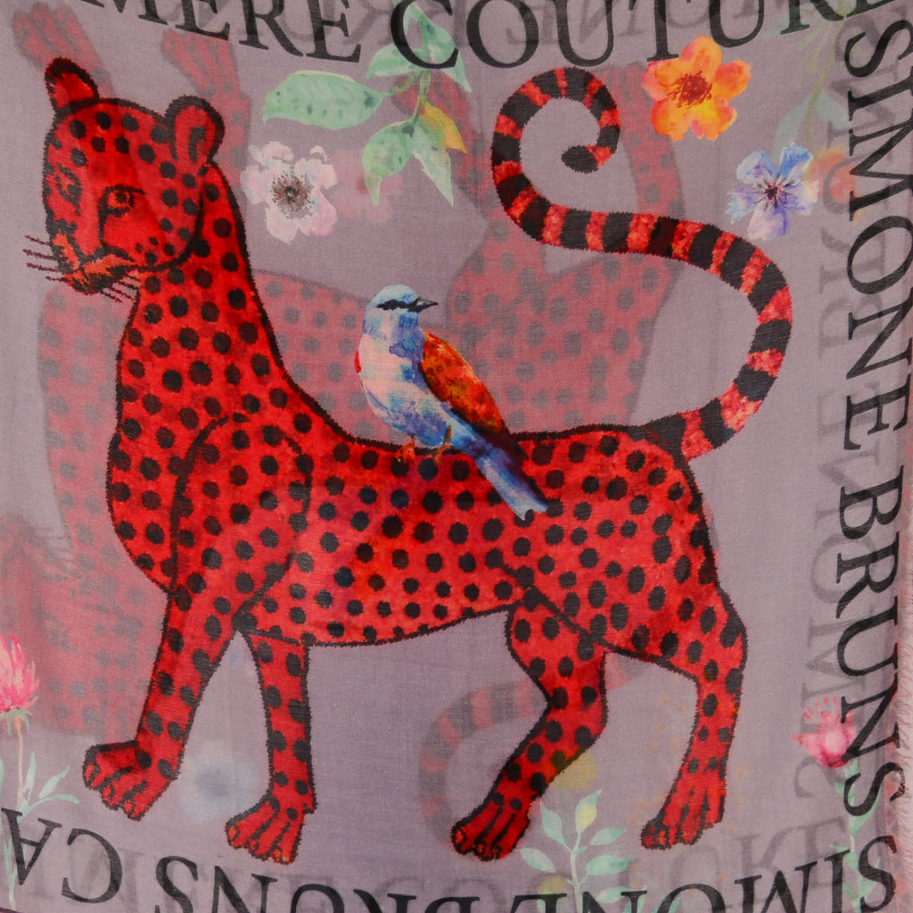 VENICE LEOPARD CASHMERE SCARF