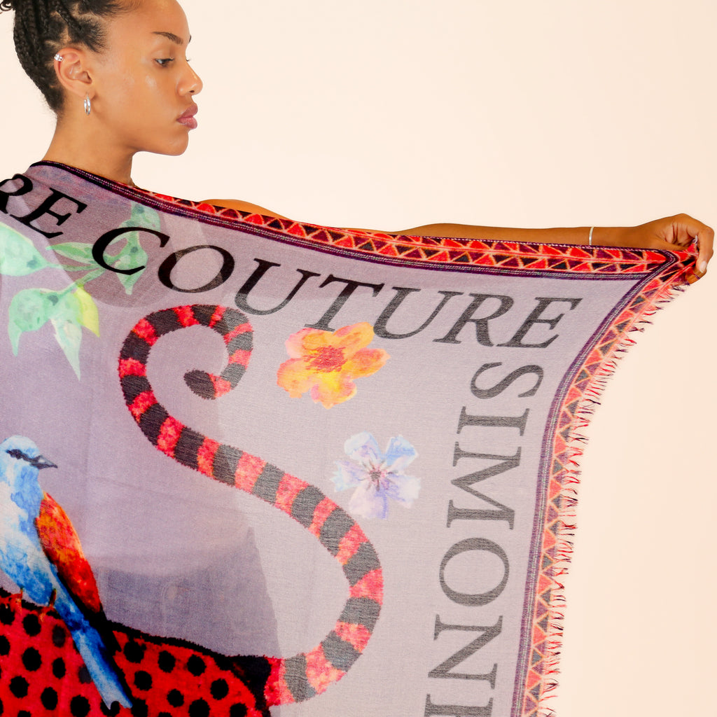 VENICE LEOPARD CASHMERE SCARF